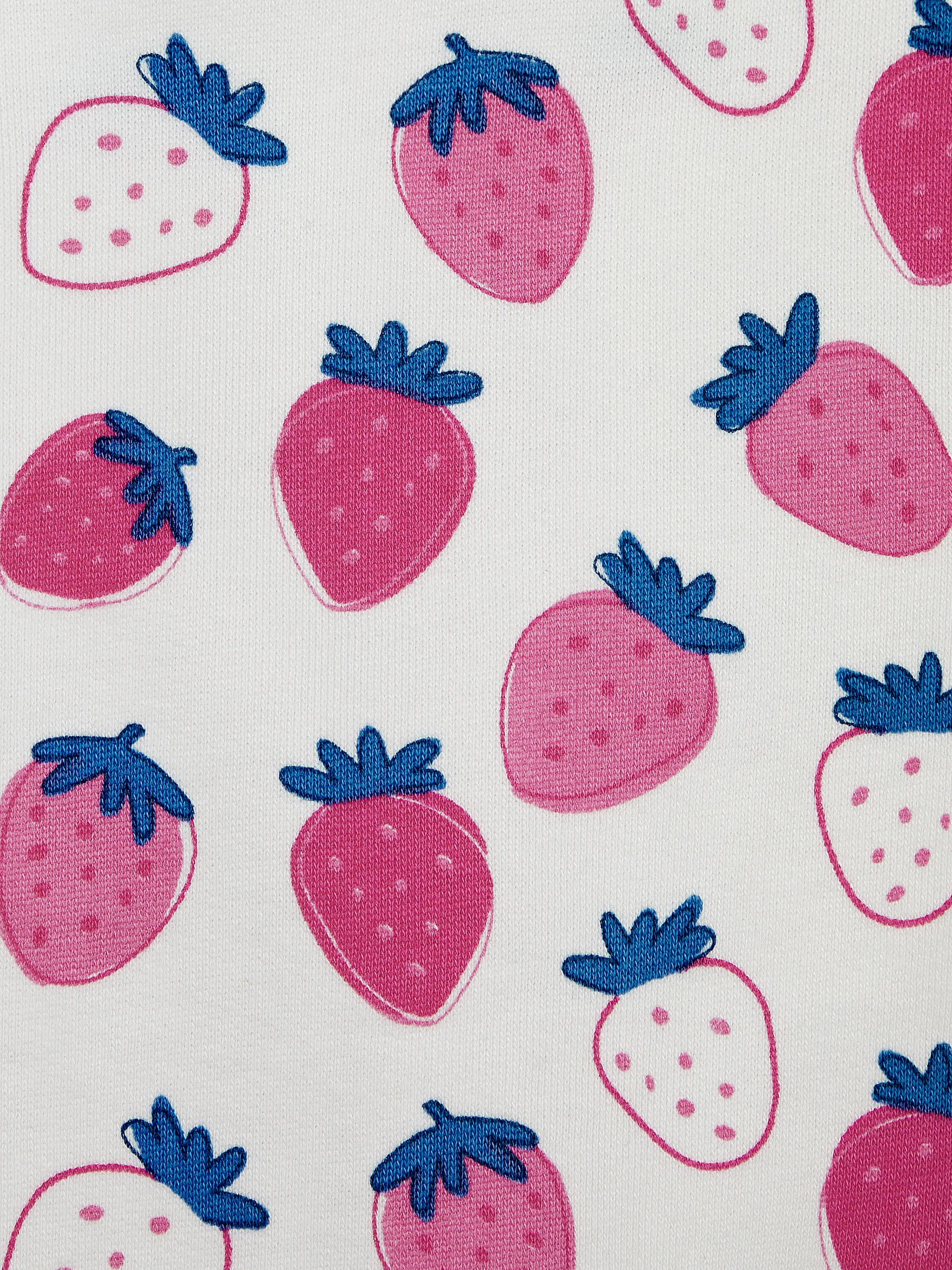 Pink Strawberry Print Jersey Sweatshirt - Image 4 of 4