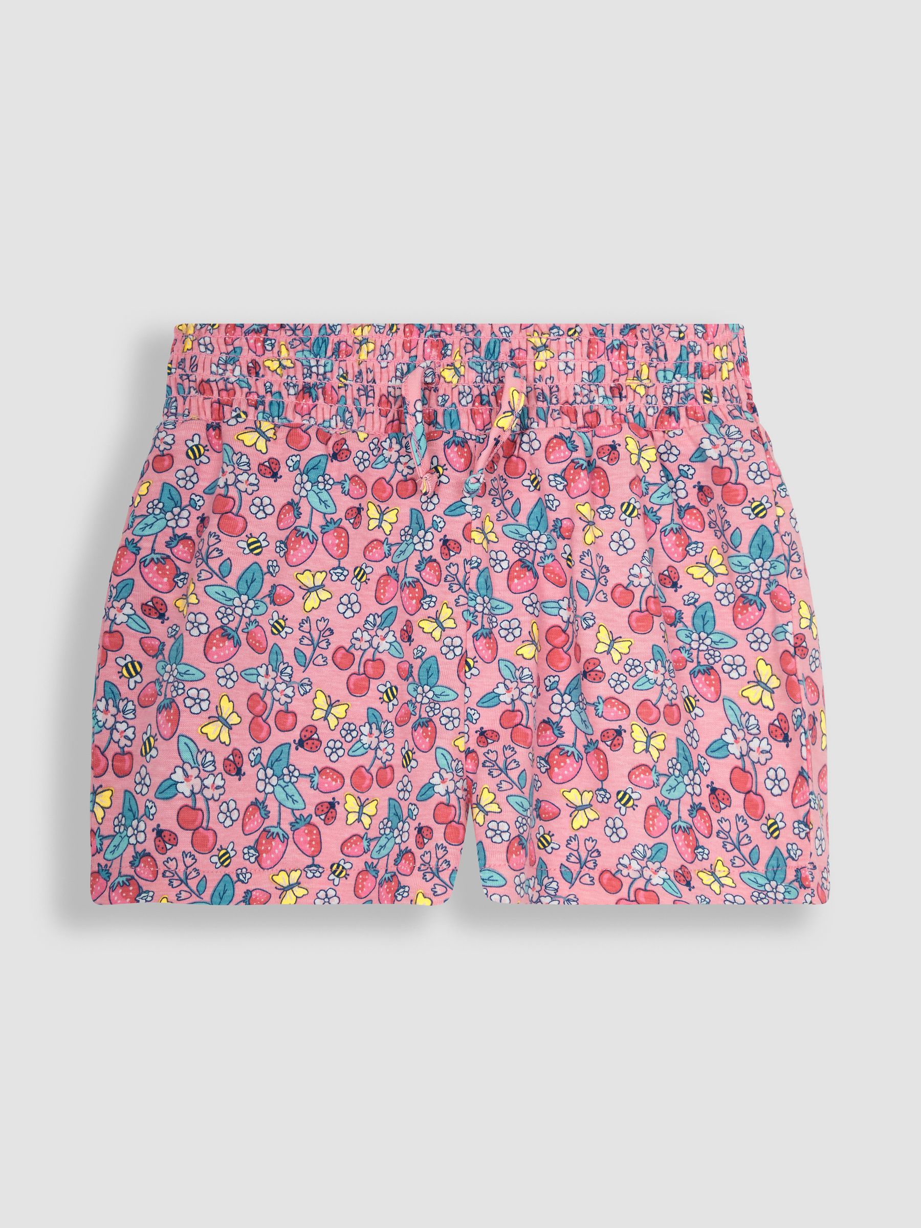 Pink Strawberry Garden Floral & Green 2-Pack Pretty Shorts - Image 2 of 4