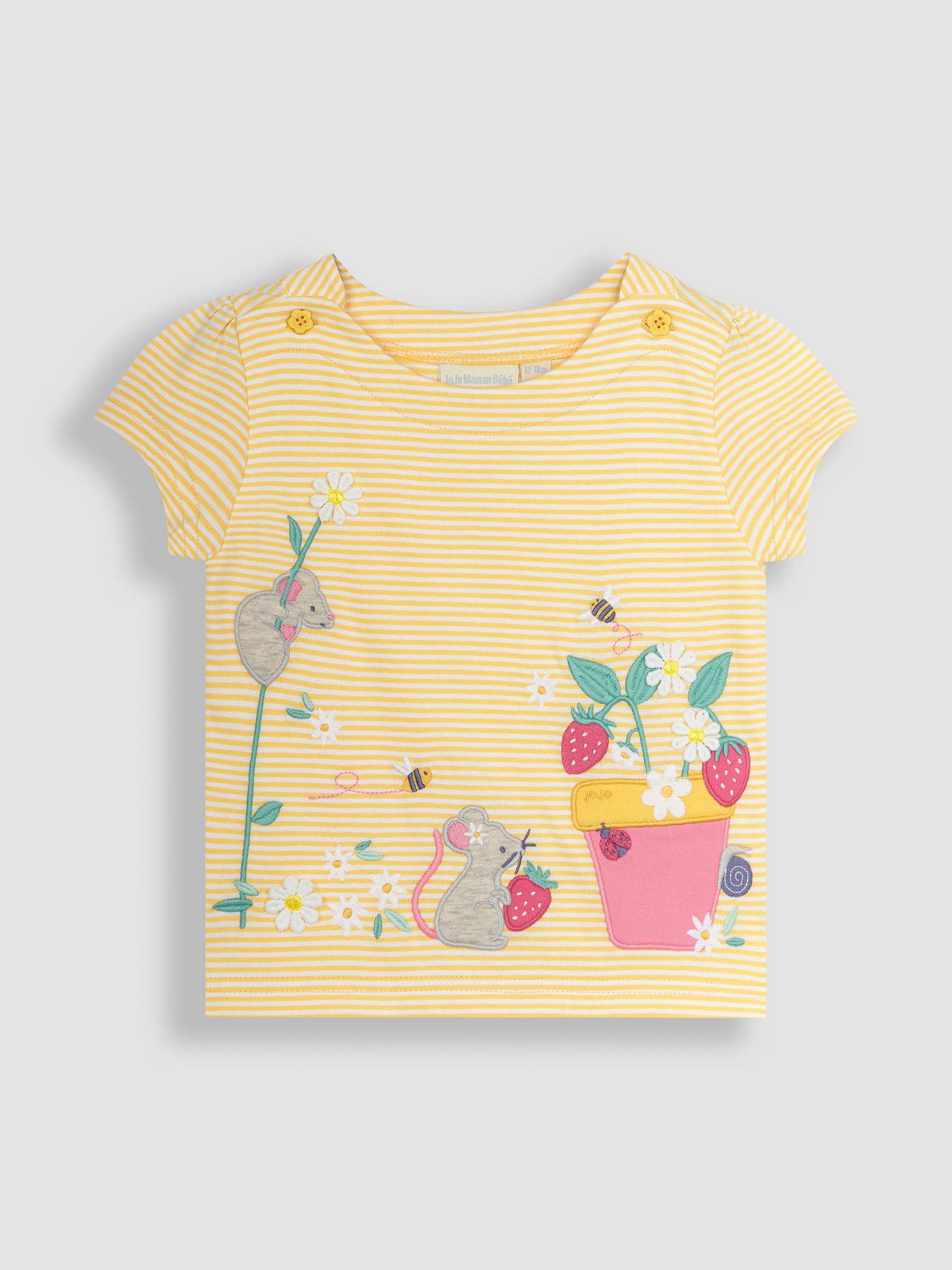 Yellow Mouse Appliqué T-Shirt - Image 2 of 5