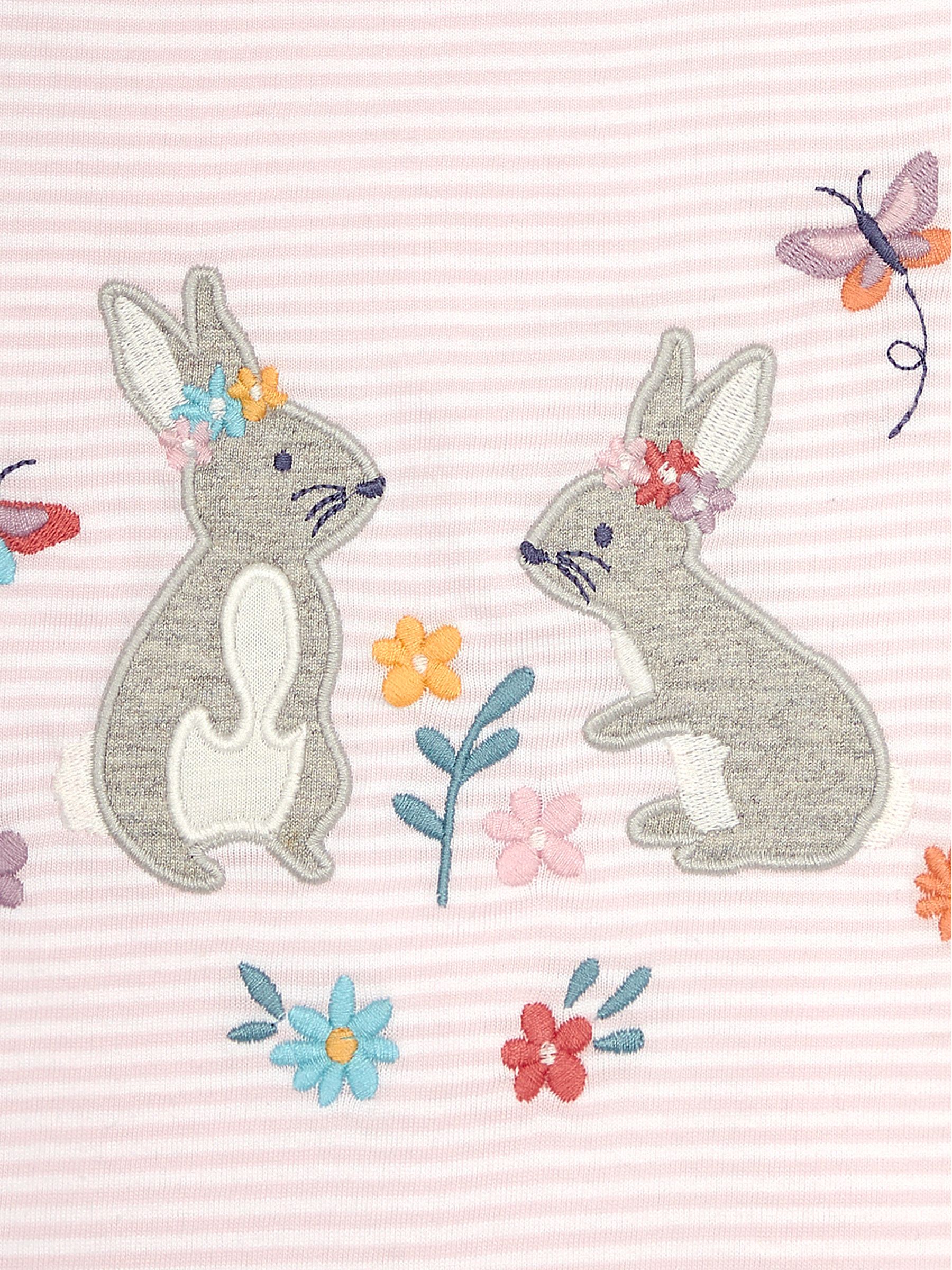 Pink Bunny Appliqué T-Shirt - Image 6 of 6