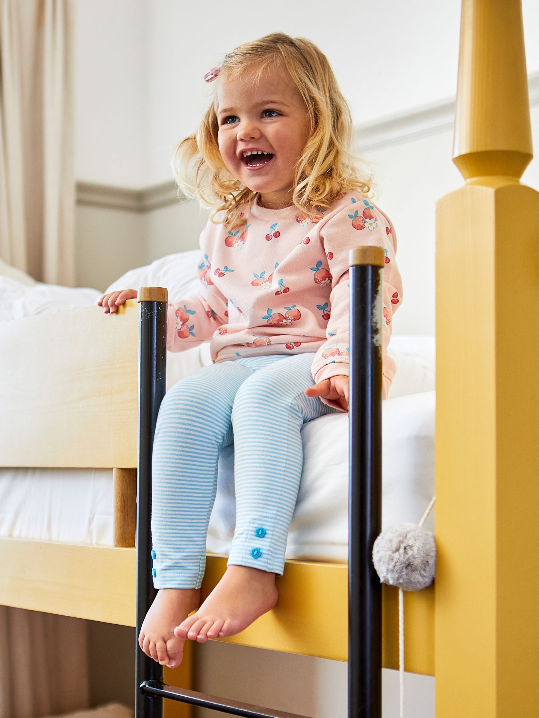 Pink Peach & Blue 2-Pack Leggings - Image 6 of 8