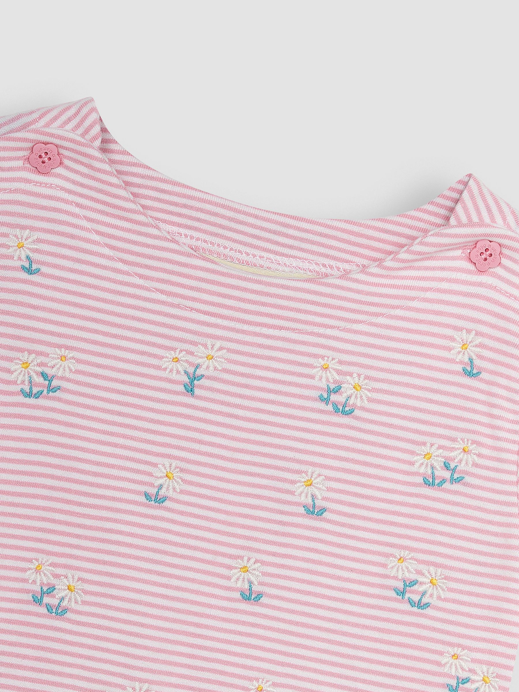 Pink Daisy Embroidered T-Shirt - Image 2 of 3