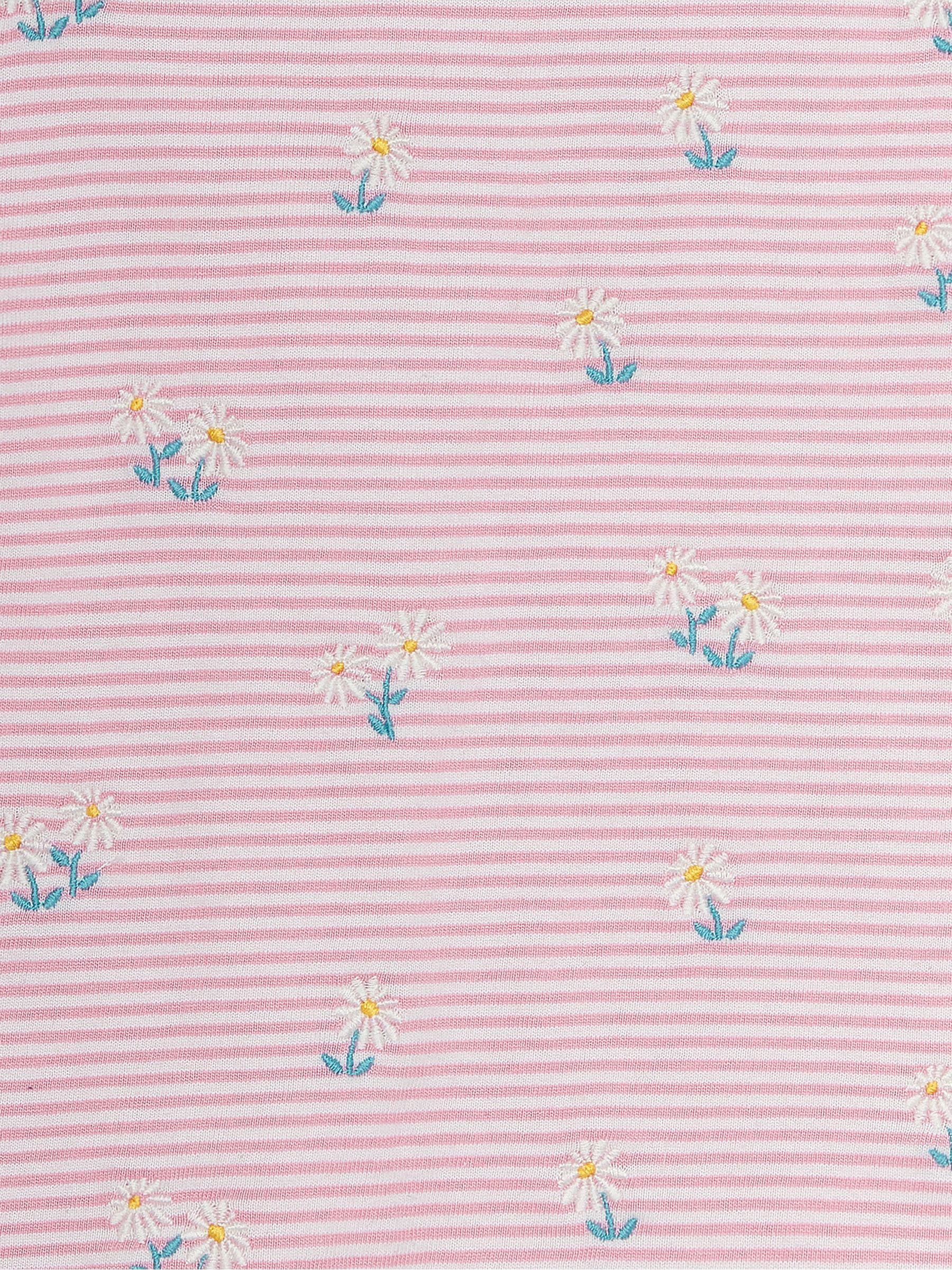 Pink Daisy Embroidered T-Shirt - Image 3 of 3