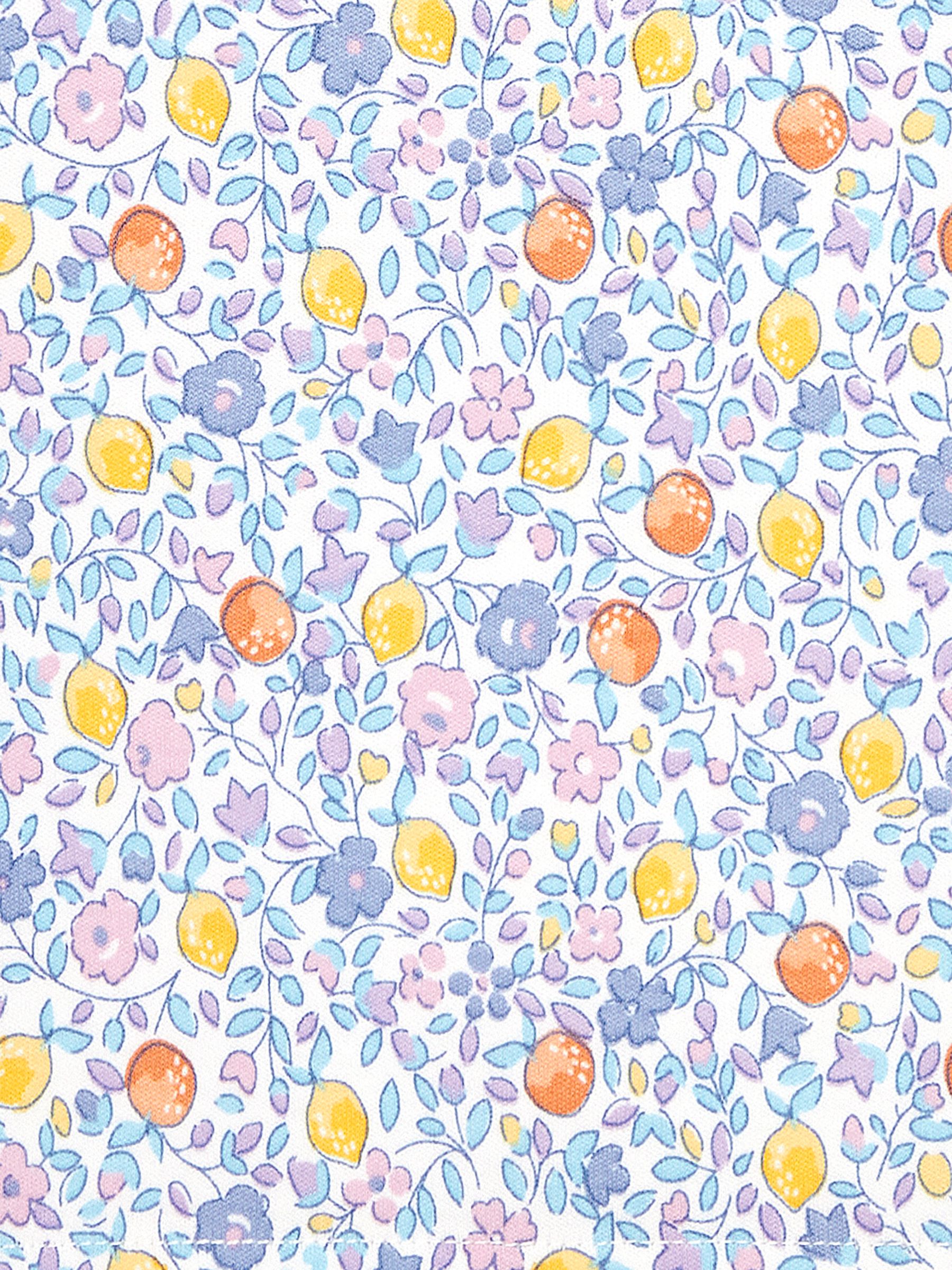 Lilac Lemon Ditsy Floral Pretty Polo Shirt - Image 3 of 3