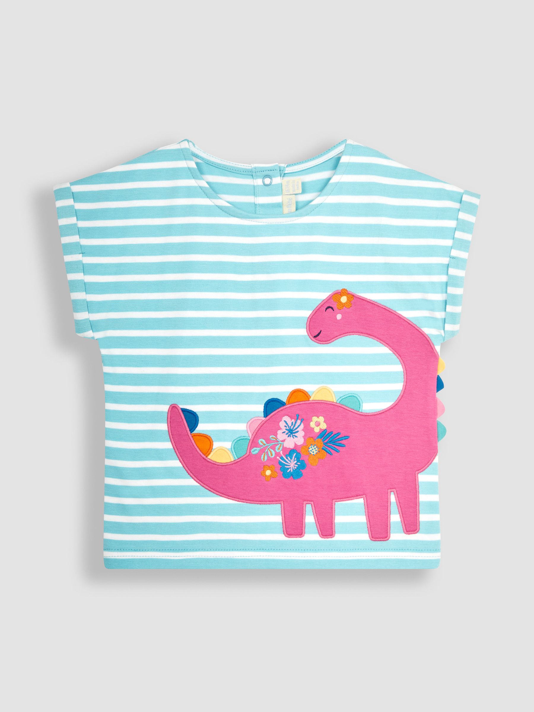 Duck Egg Stegosaurus Appliqué T-Shirt - Image 1 of 3