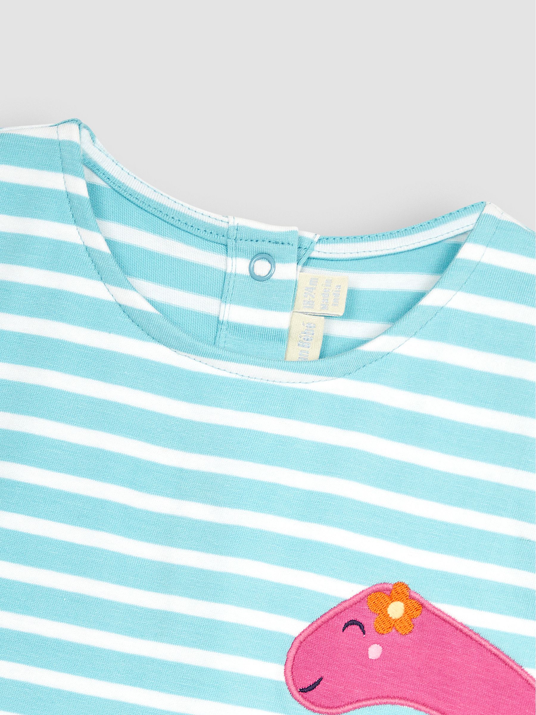 Duck Egg Stegosaurus Appliqué T-Shirt - Image 2 of 3