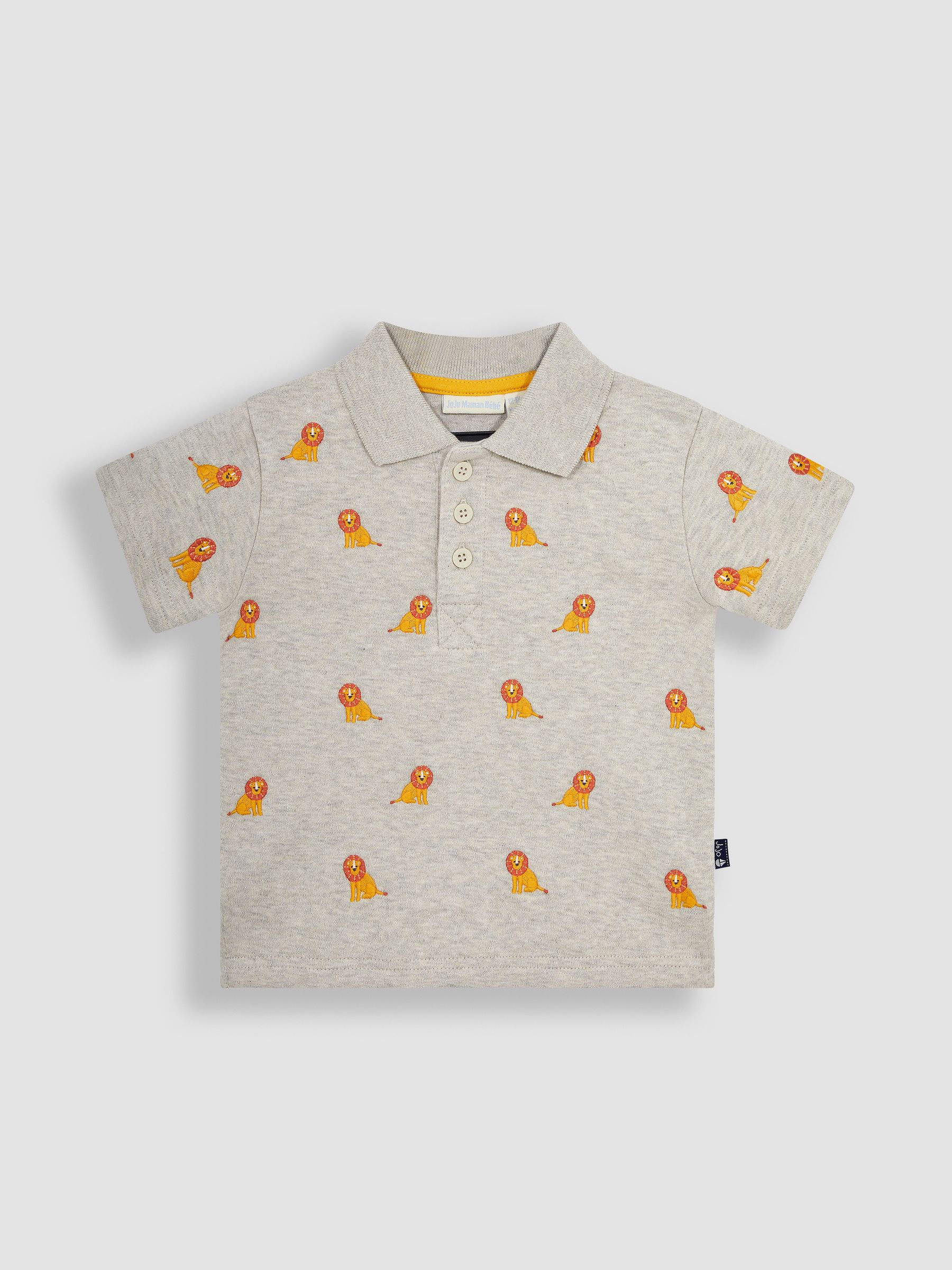 Natural Lion Short Sleeve Embroidered Polo Shirt - Image 1 of 3
