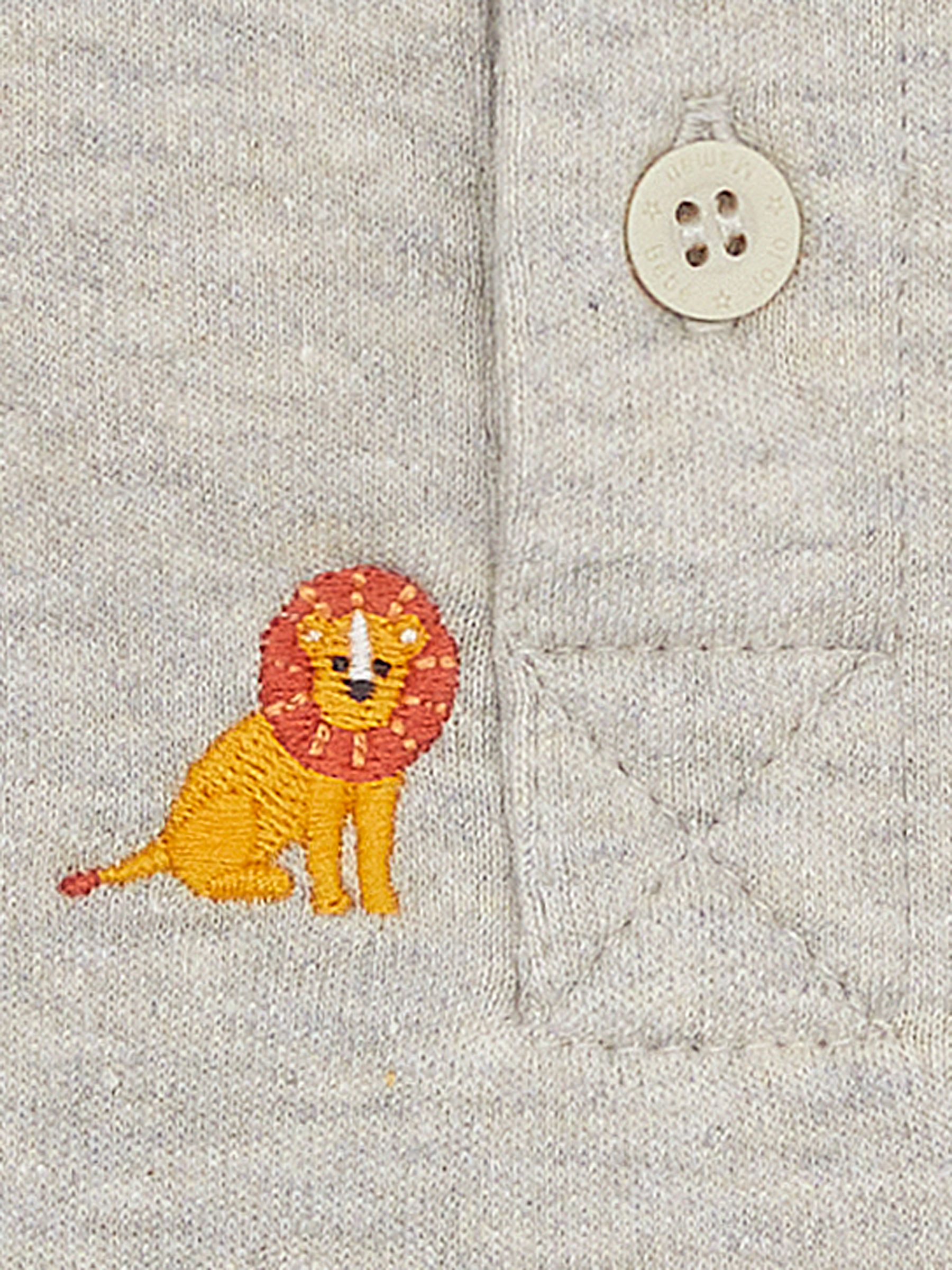 Natural Lion Short Sleeve Embroidered Polo Shirt - Image 3 of 3