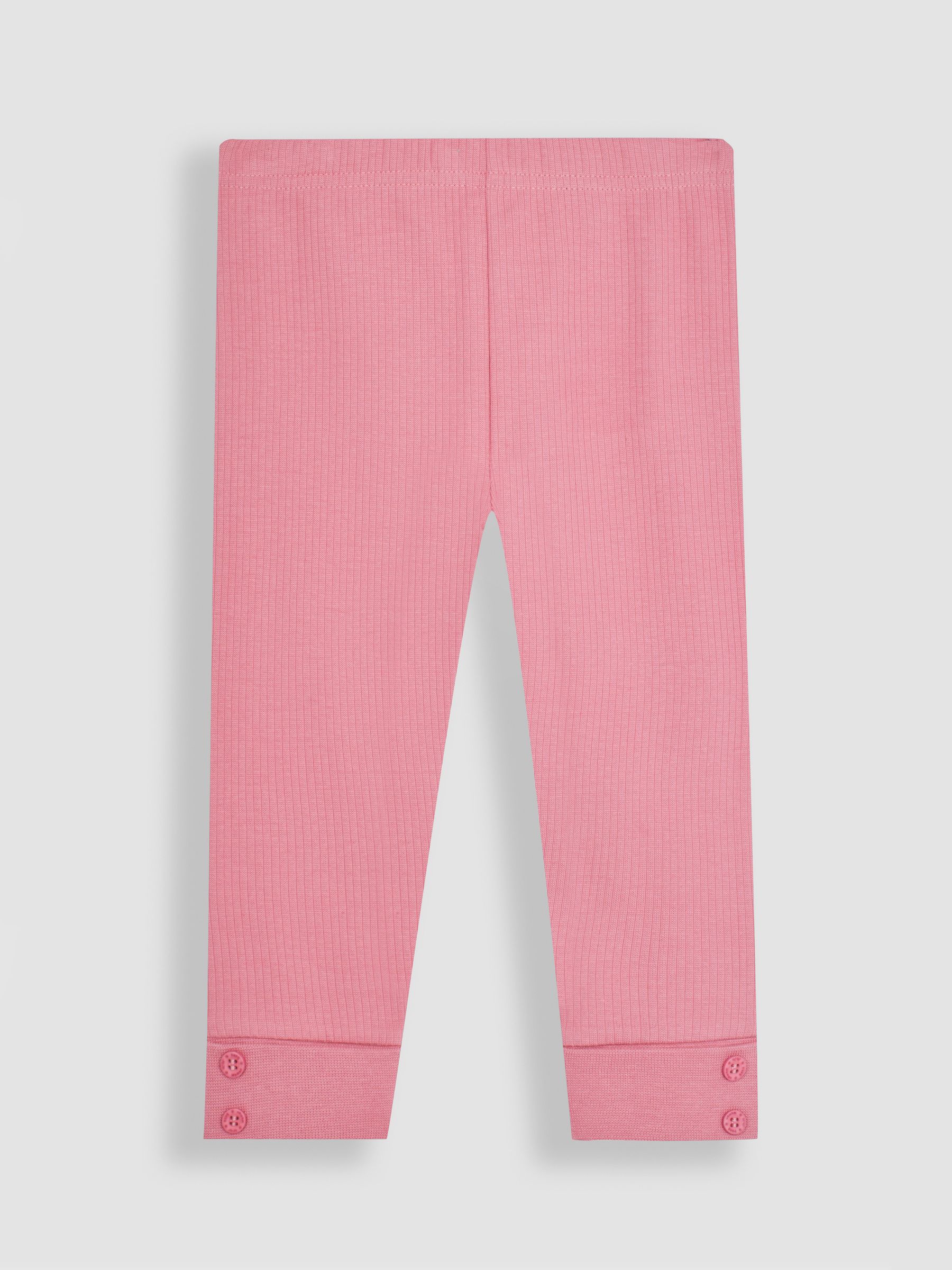 Duck Egg Blue & Coral Pink 2-Pack Rib Leggings - Image 2 of 6