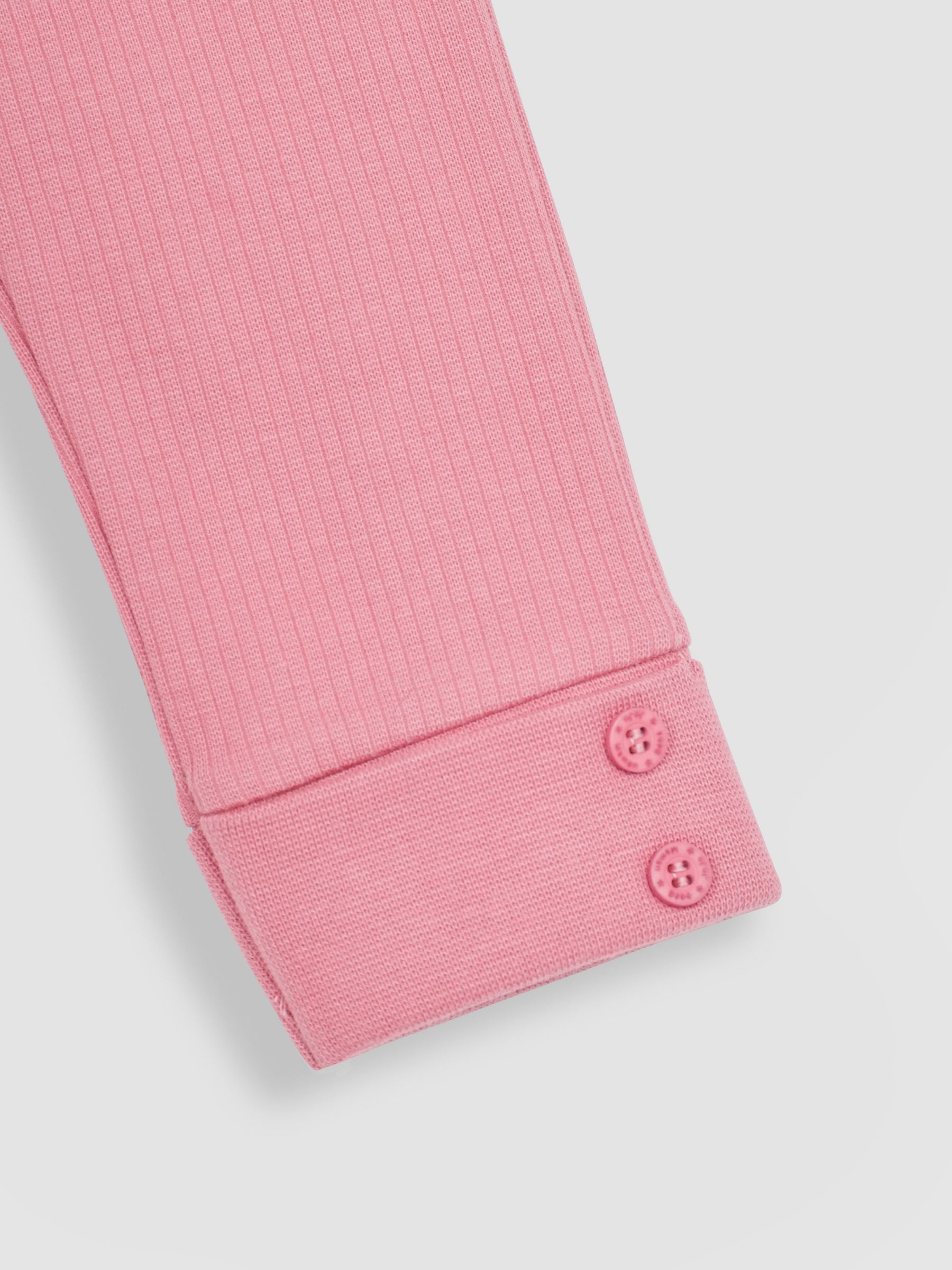 Duck Egg Blue & Coral Pink 2-Pack Rib Leggings - Image 4 of 6
