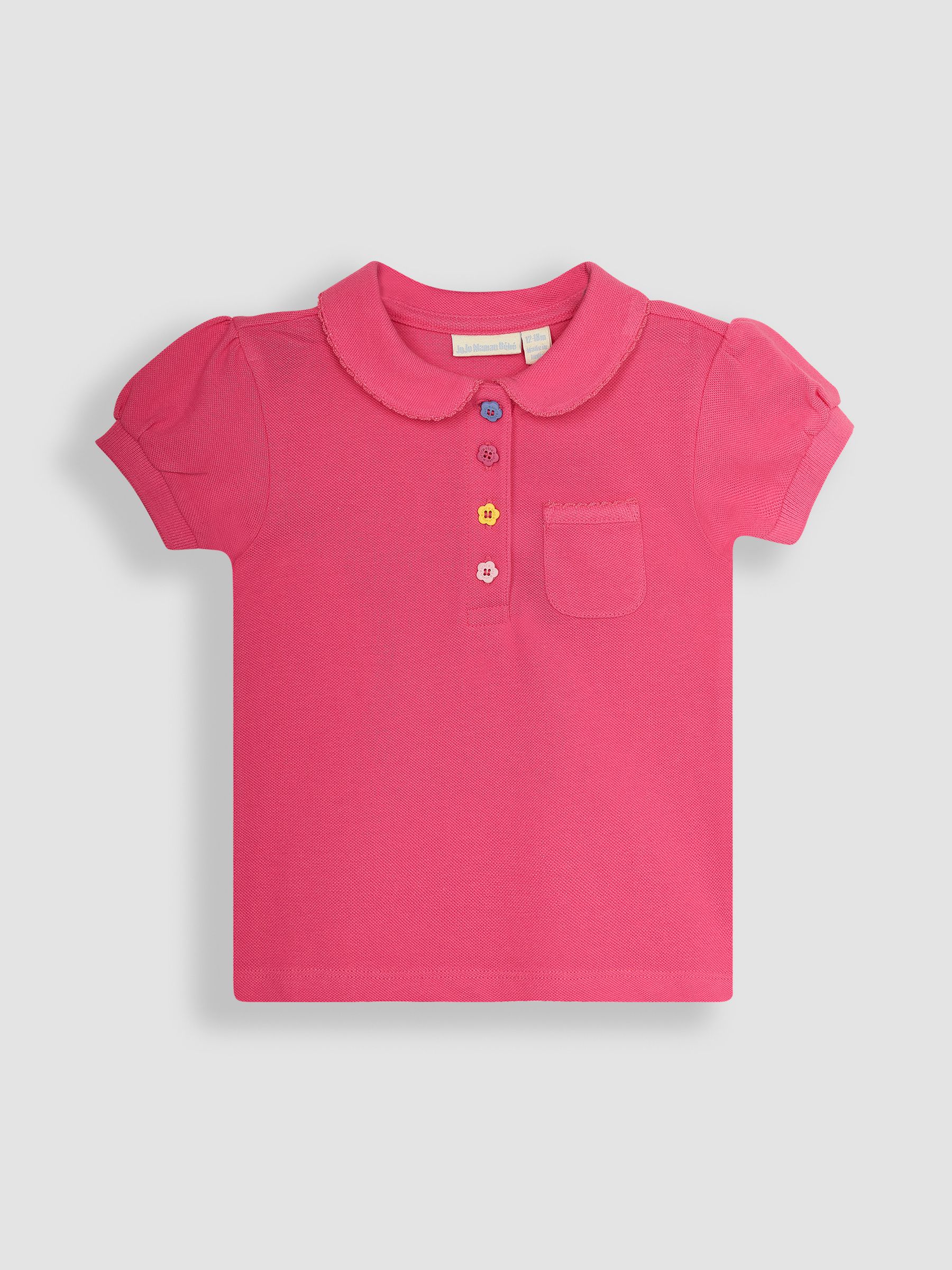 Fuchsia Pink Pretty Polo Shirt - Image 1 of 3