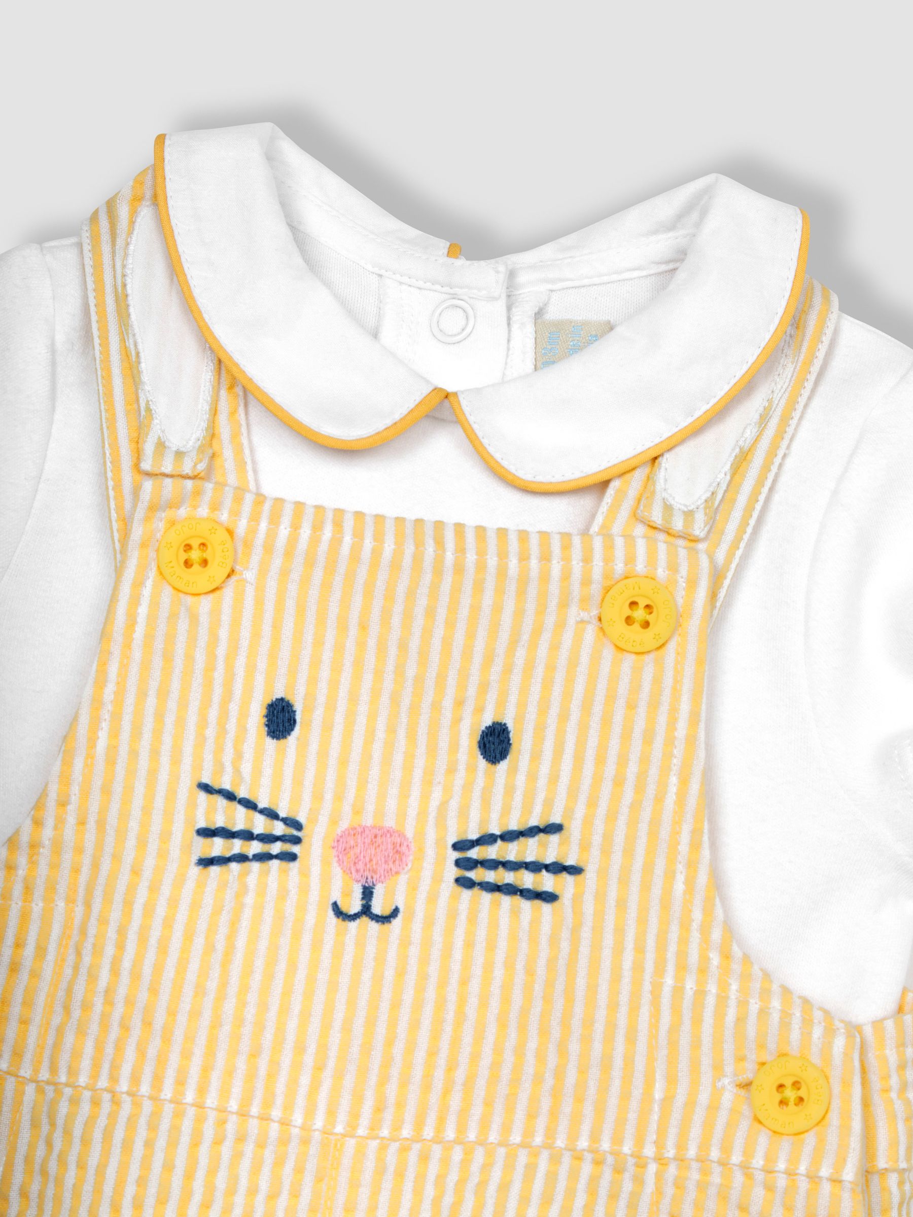 Yellow 2-Piece Bunny Novelty Dungarees & Body Set - Image 7 of 7