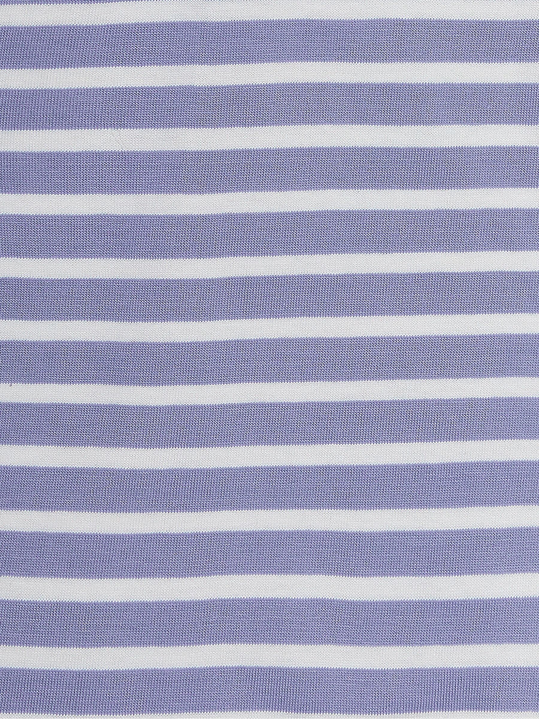 Lilac Purple Bunny Pocket Breton T-Shirt - Image 4 of 4