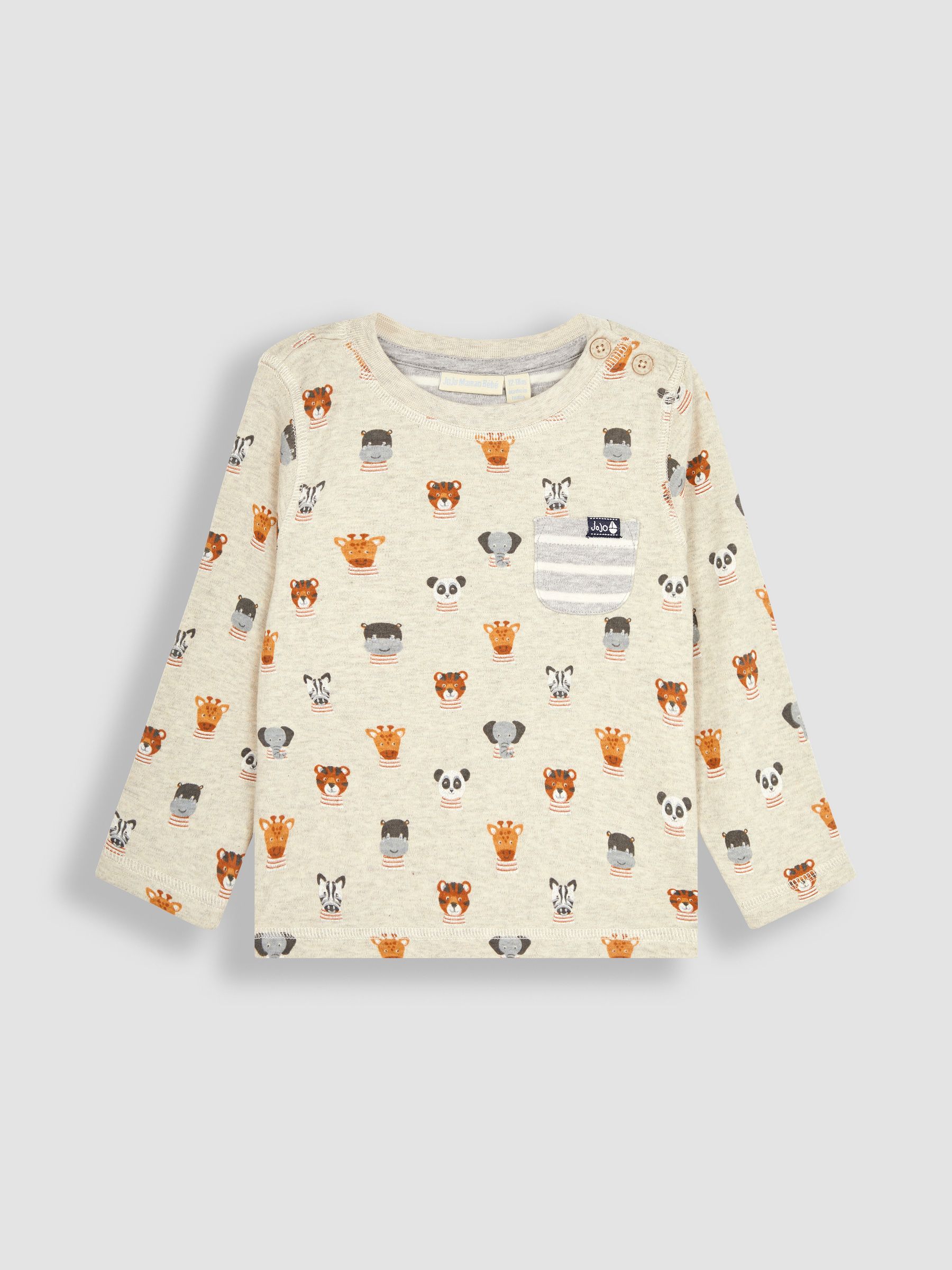 Natural Safari Animals 2-Pack Printed Tops - Image 3 of 3