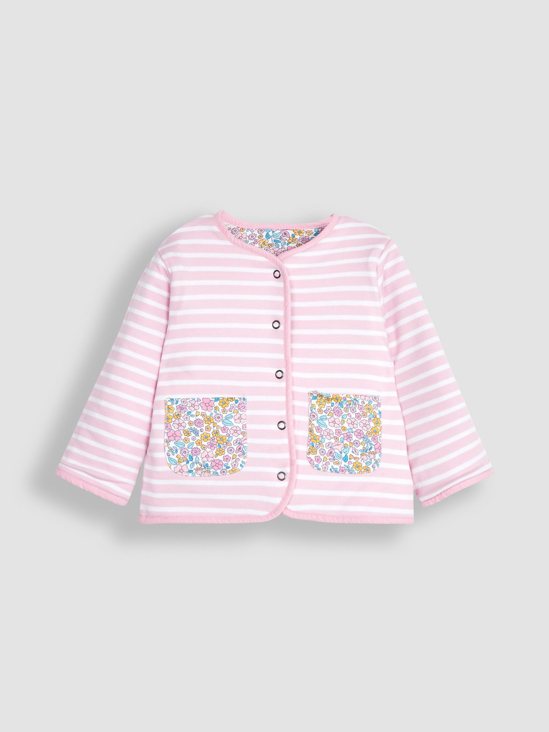 Pink Jungle Floral Quilted Reversible Jacket - Image 2 of 5