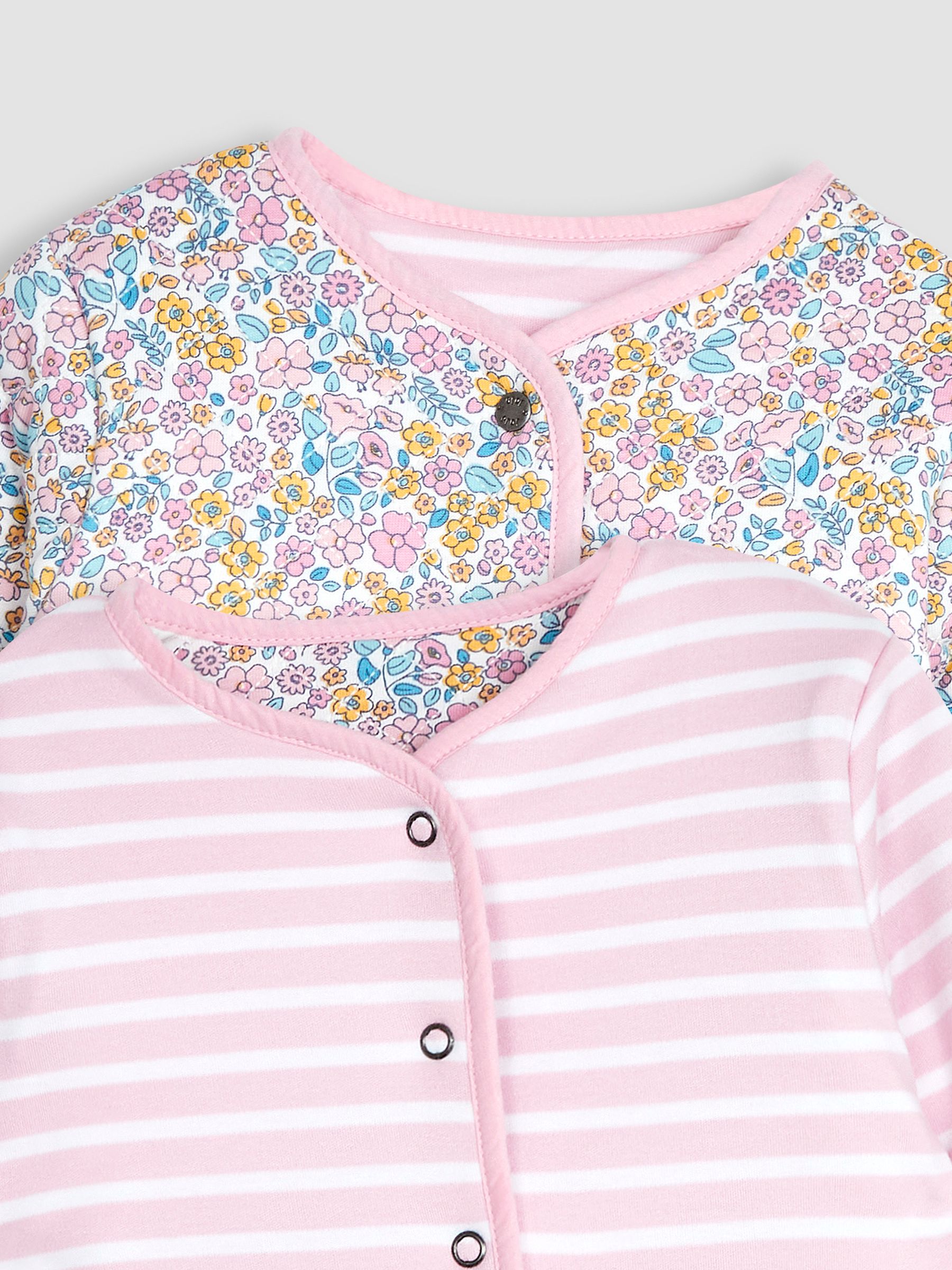 Pink Jungle Floral Quilted Reversible Jacket - Image 4 of 5