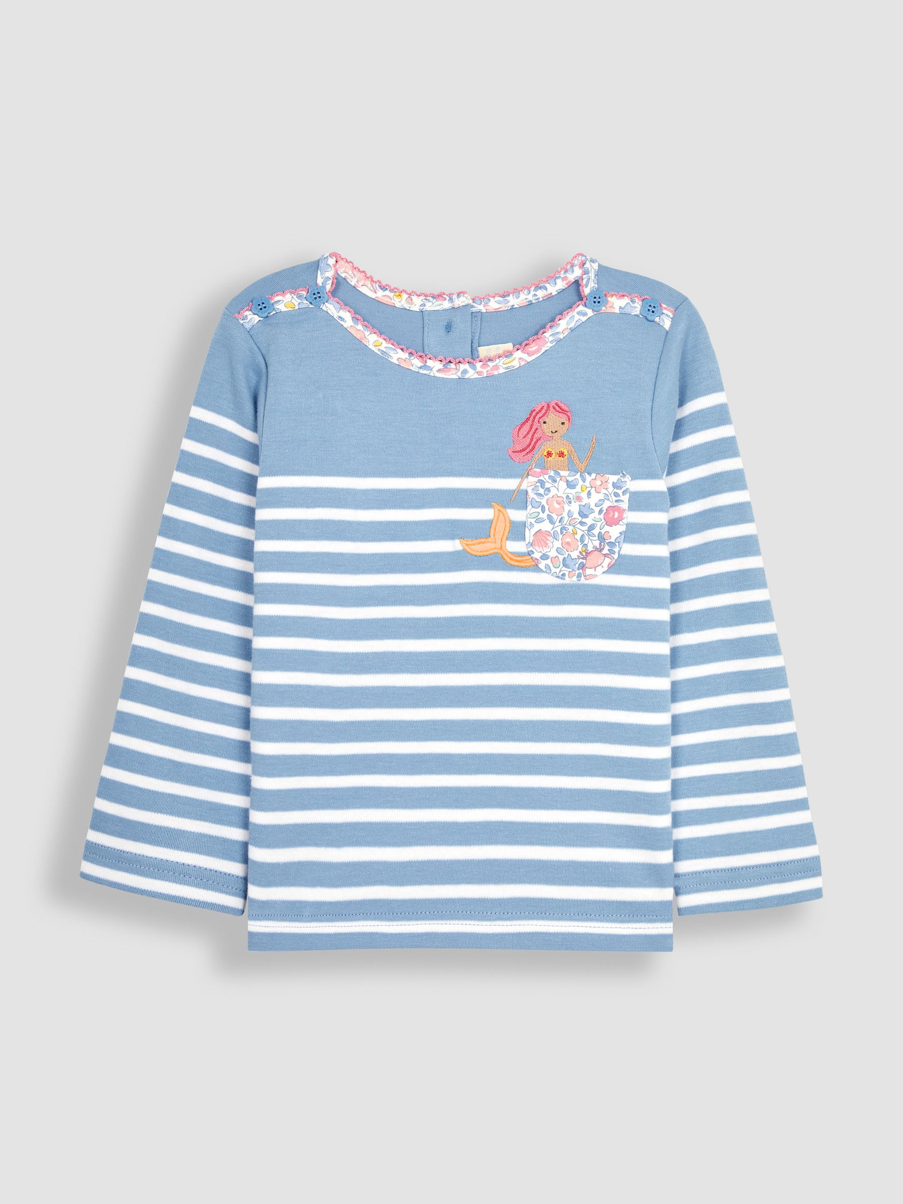 Blue Mermaid Pocket Breton Top - Image 2 of 4