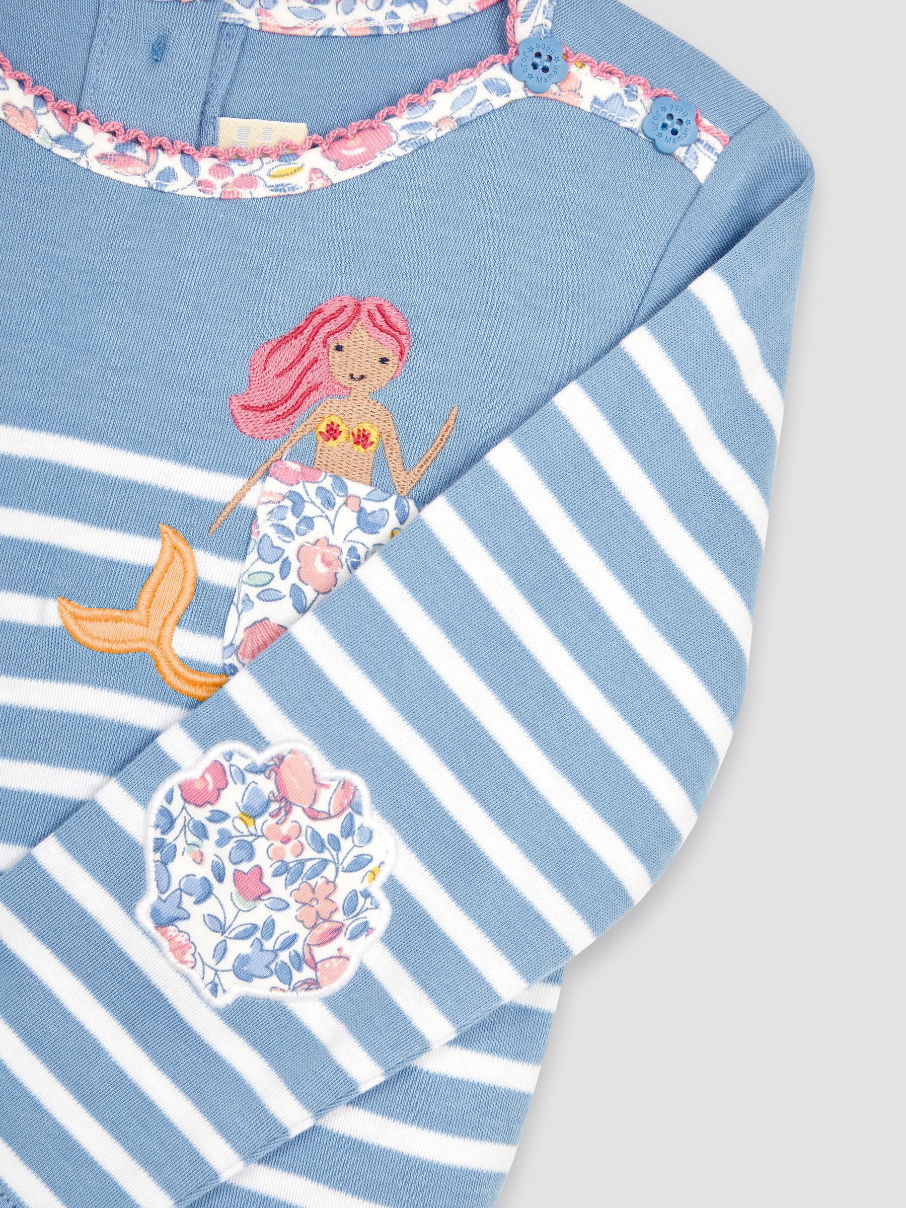Blue Mermaid Pocket Breton Top - Image 4 of 4