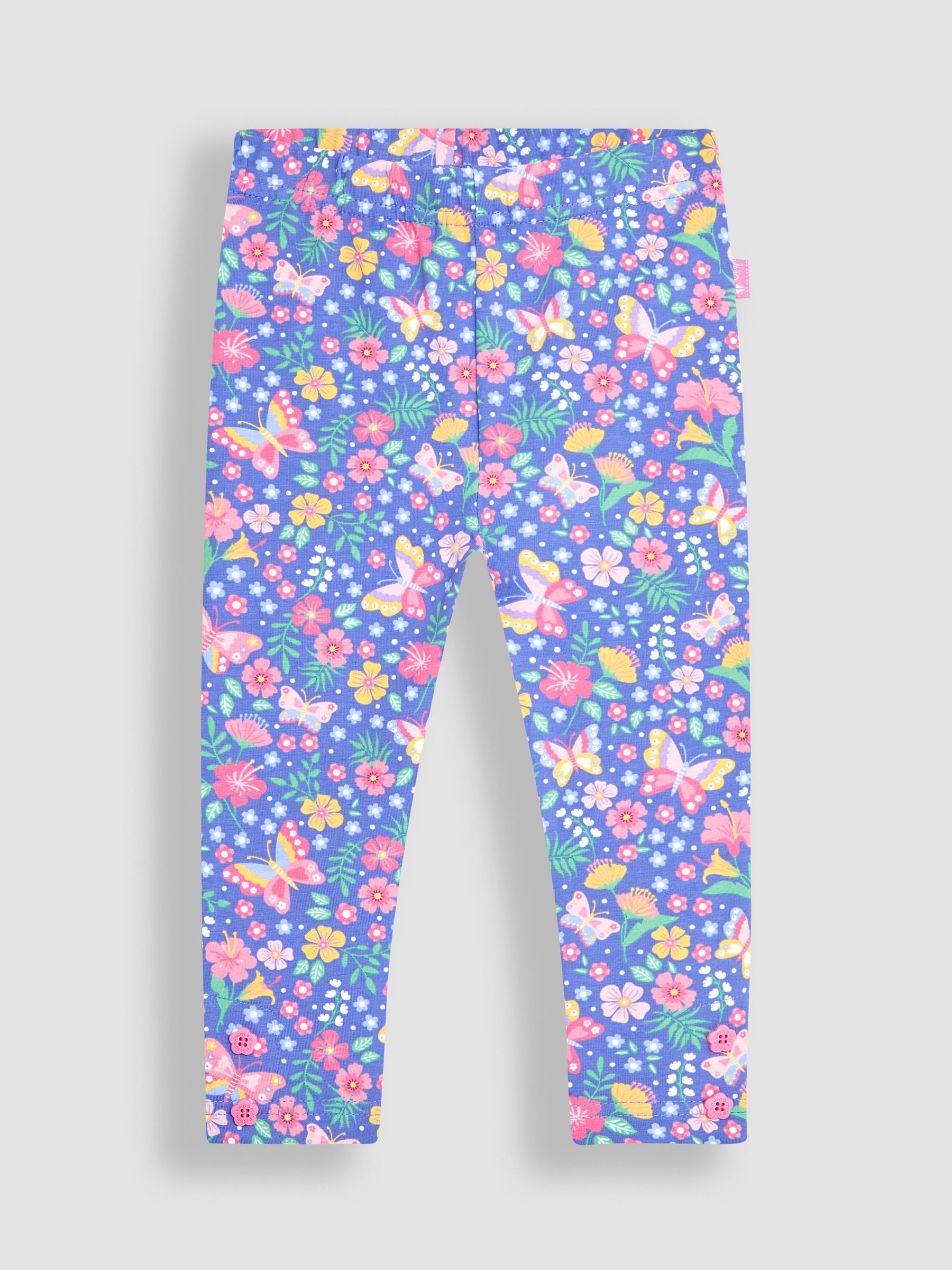 Periwinkle Purple Butterfly Floral & Pink 2-Pack Leggings - Image 2 of 5