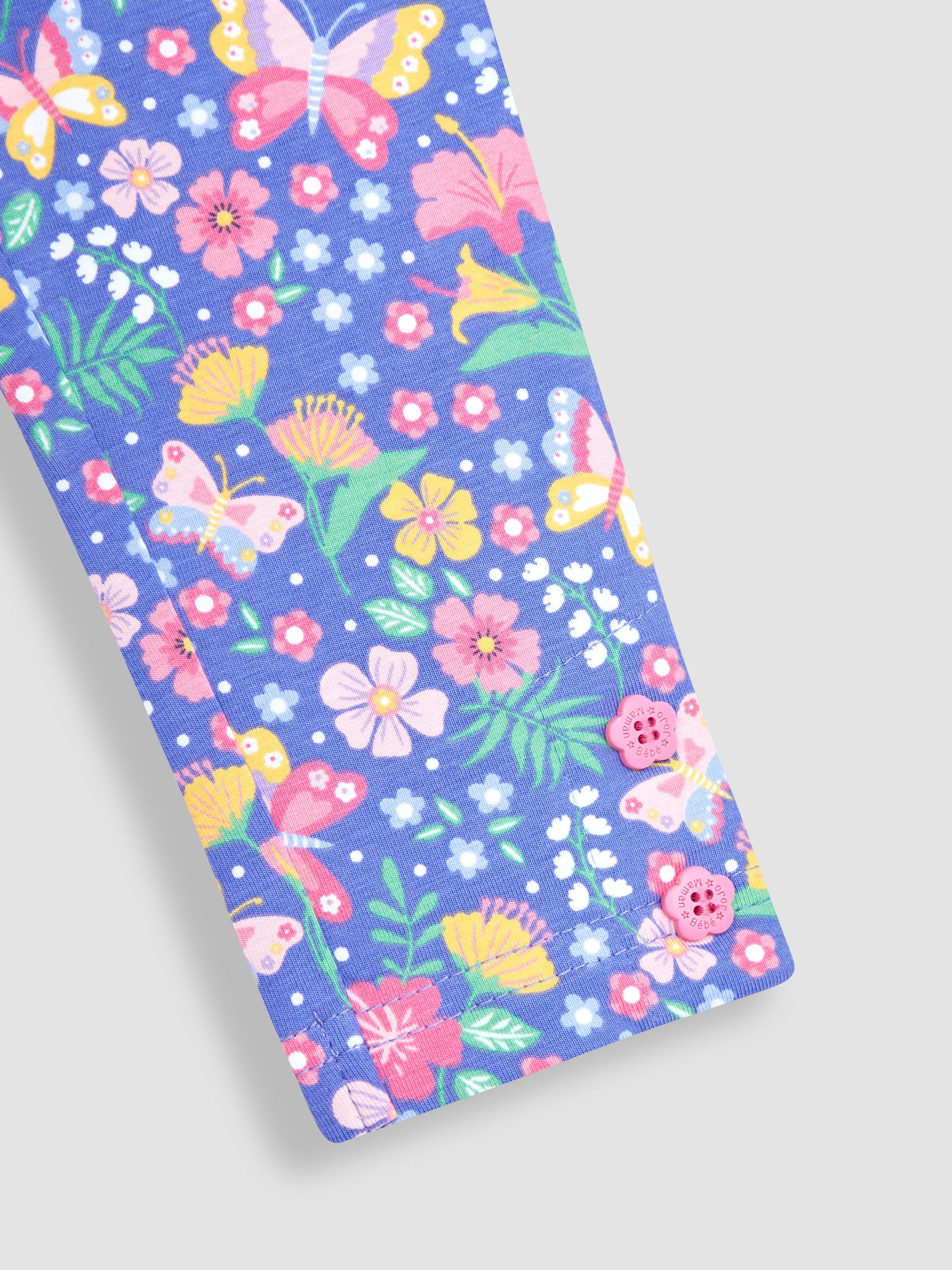 Periwinkle Purple Butterfly Floral & Pink 2-Pack Leggings - Image 3 of 5