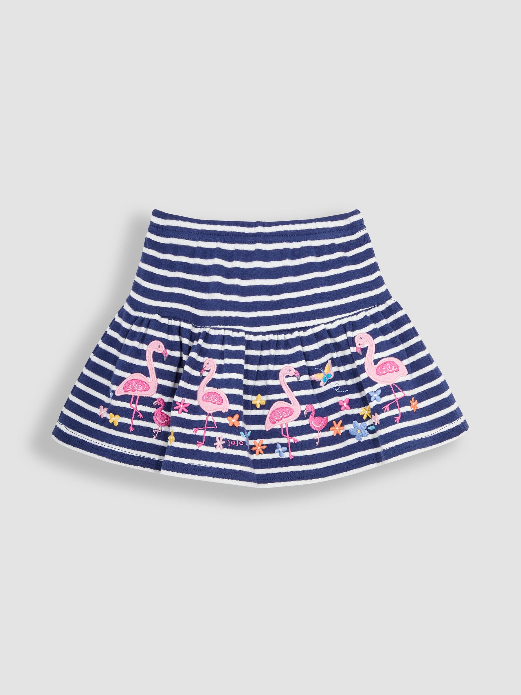 Navy Blue Flamingo Appliqué Skort - Image 1 of 3