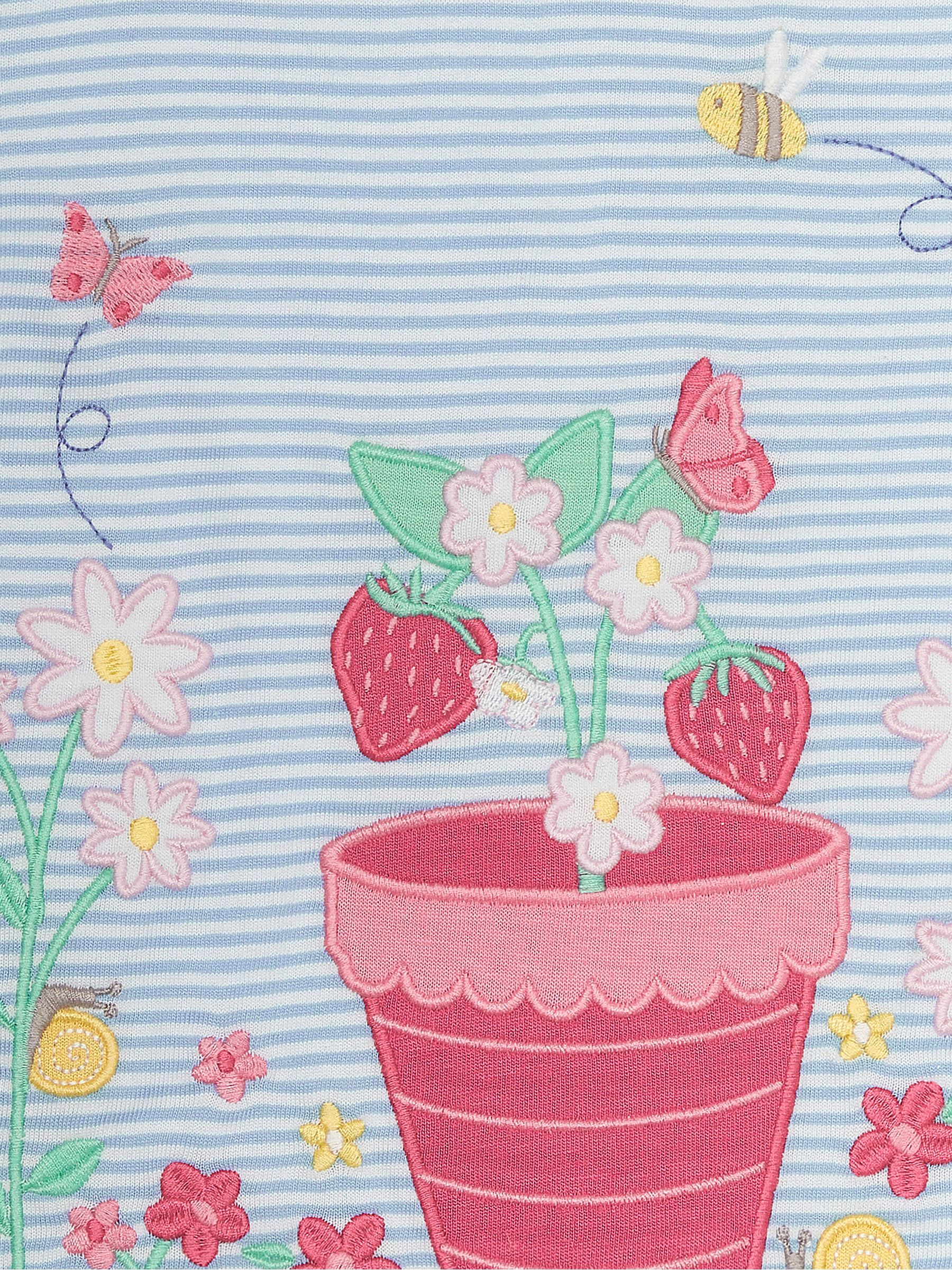 Blue Strawberry Appliqué T-Shirt - Image 3 of 3