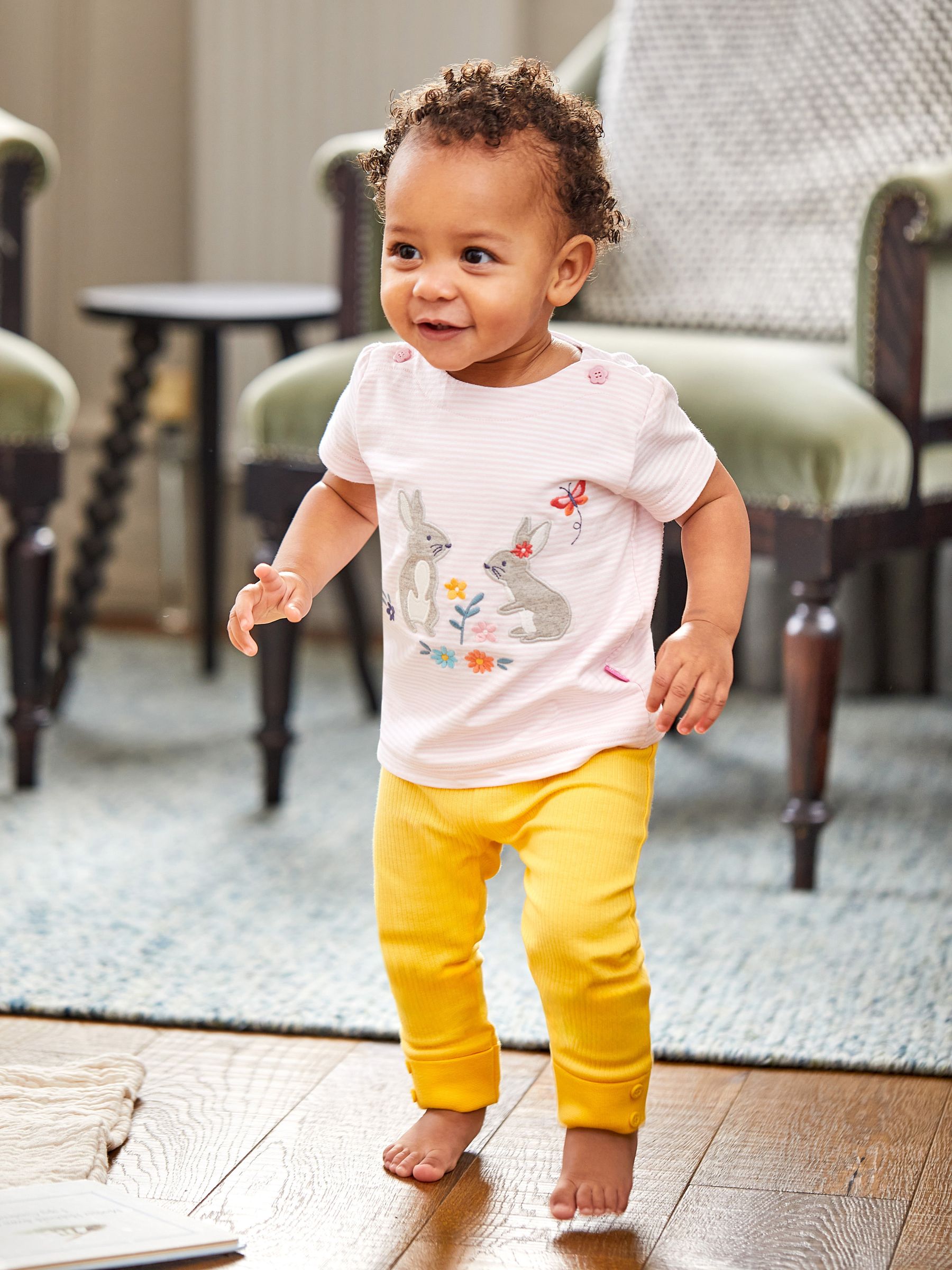 Pink & Yellow 2-Pack Rib Leggings - Image 7 of 9