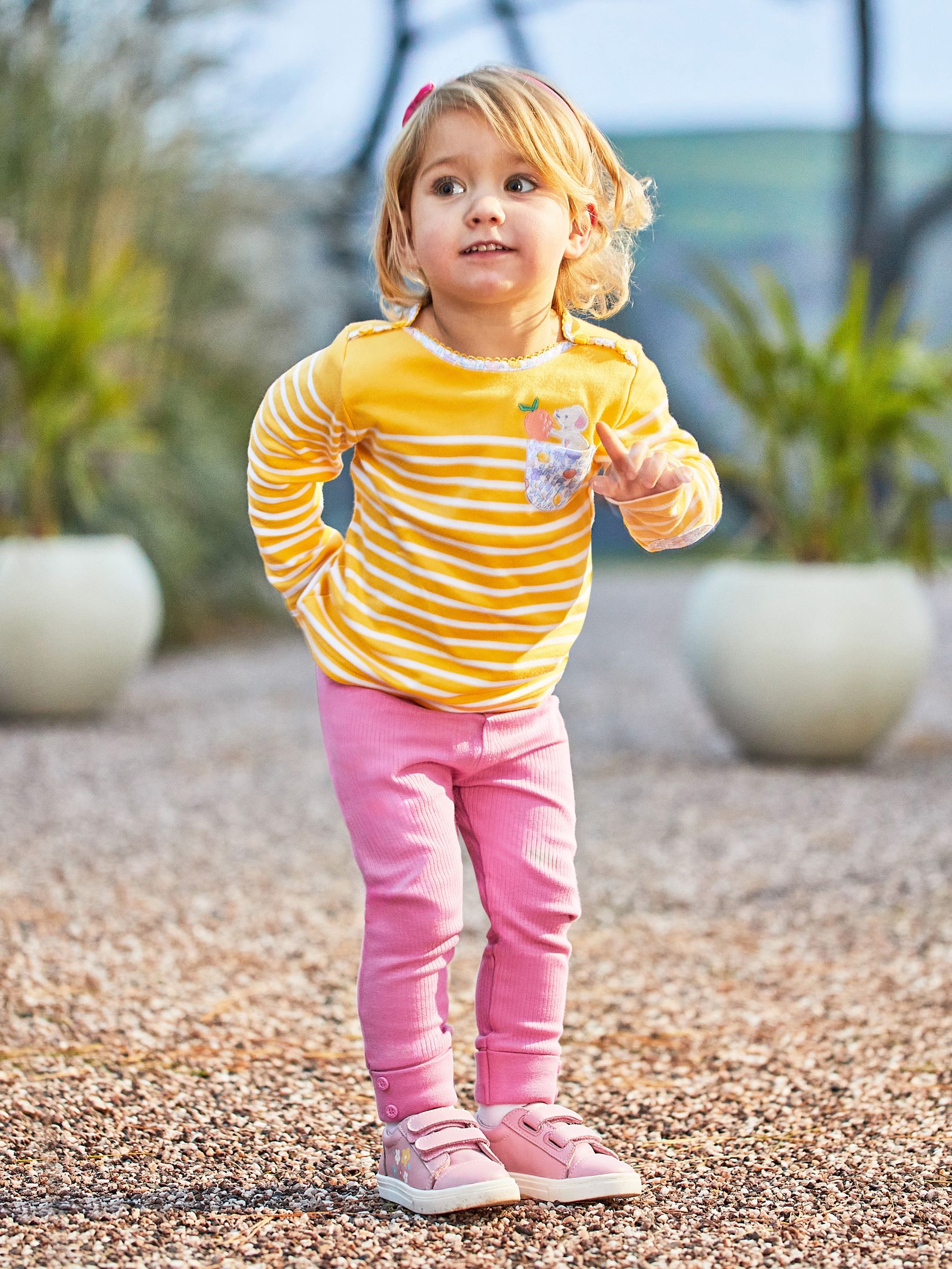 Pink & Yellow 2-Pack Rib Leggings - Image 8 of 9