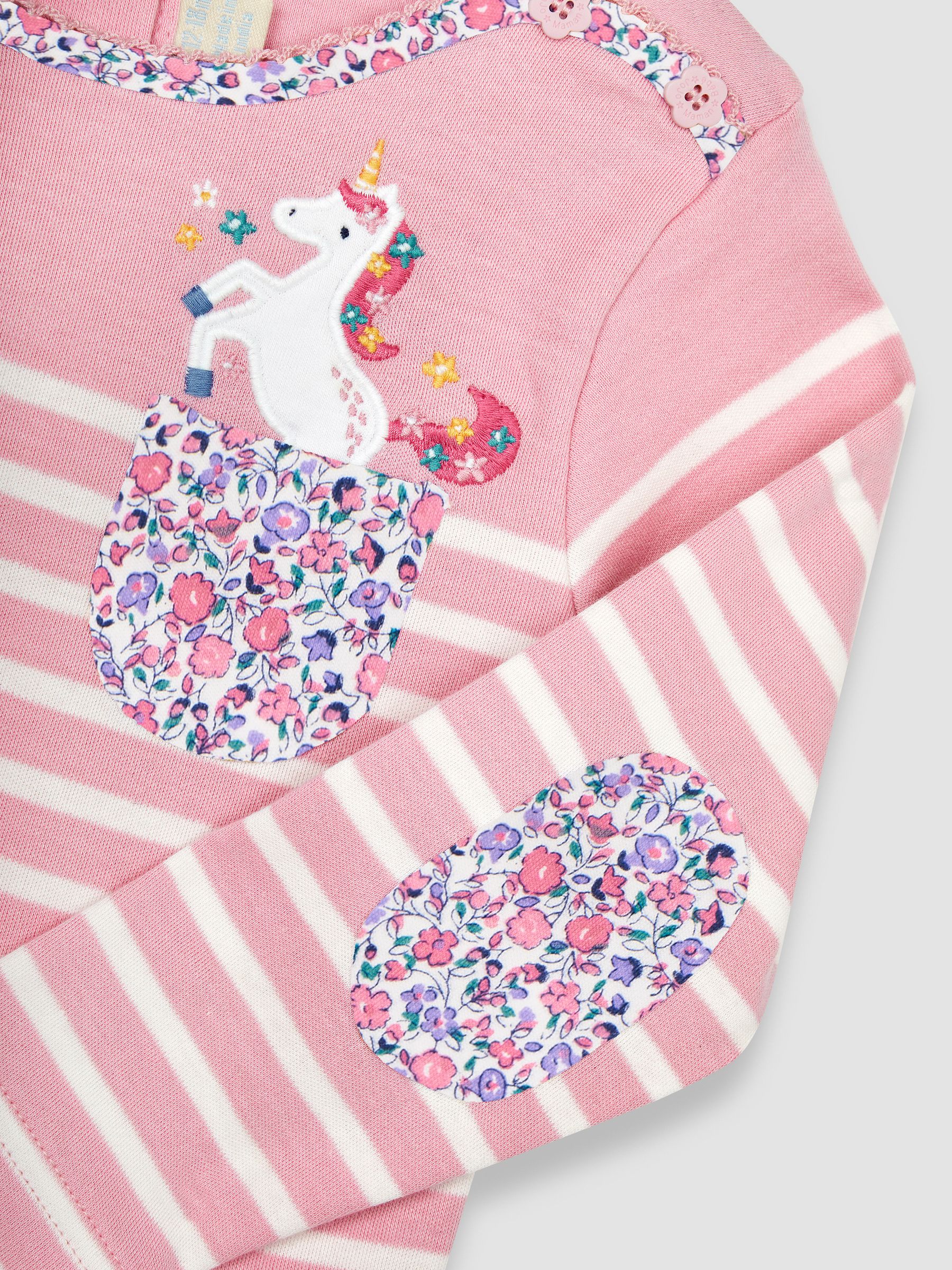 Pink Unicorn Pocket Breton Top - Image 5 of 5