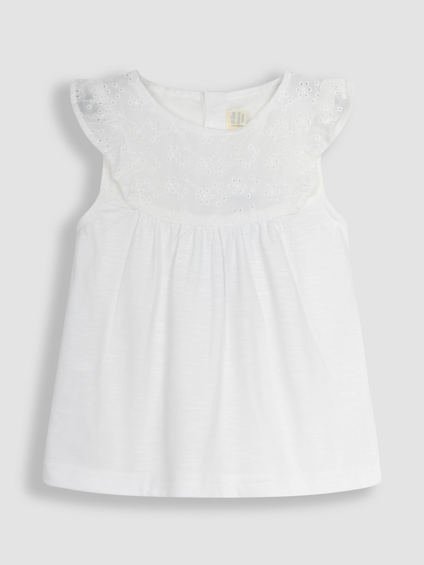 White & Yellow 2-Pack Pretty Embroidered Tops - Image 2 of 5