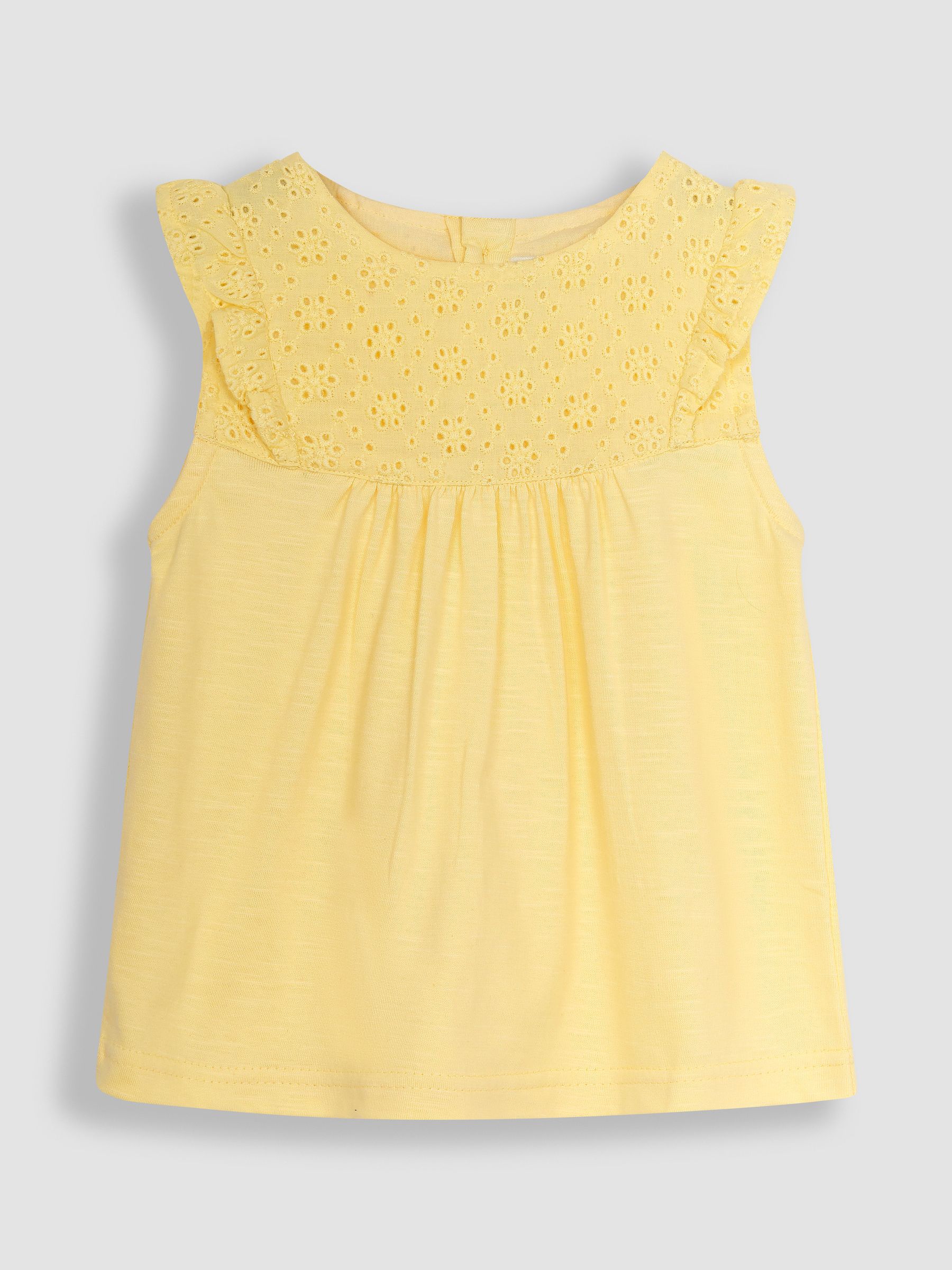 White & Yellow 2-Pack Pretty Embroidered Tops - Image 3 of 5