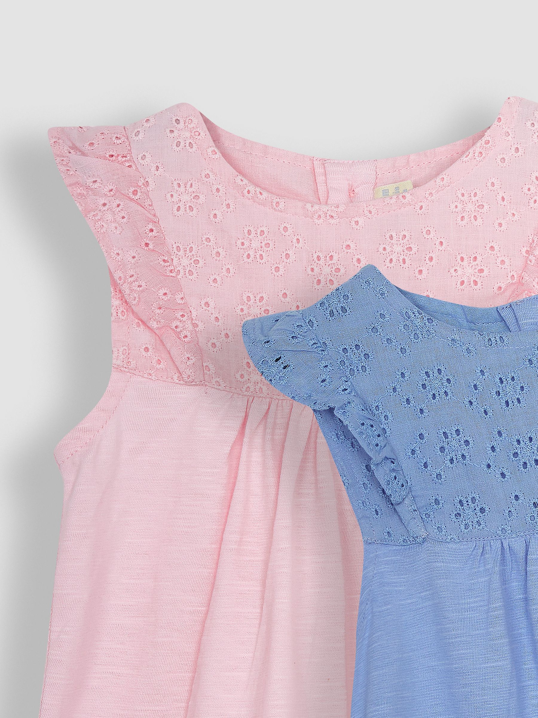 Blue & Pink 2-Pack Pretty Embroidered Tops - Image 4 of 4