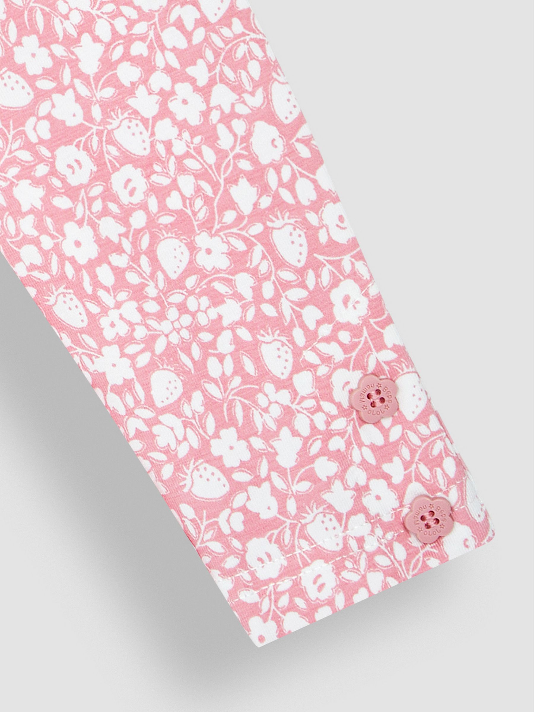 Coral Strawberry Ditsy Floral & Pink 2-Pack Leggings - Image 4 of 6