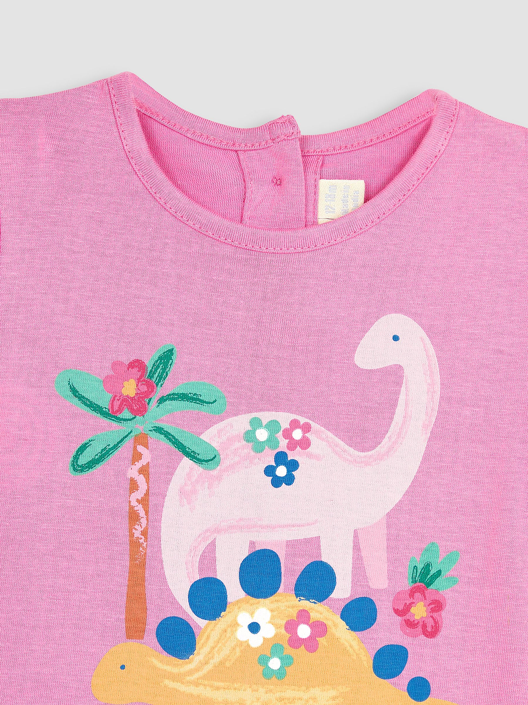 Fuchsia Dino Friends T-Shirt - Image 2 of 3