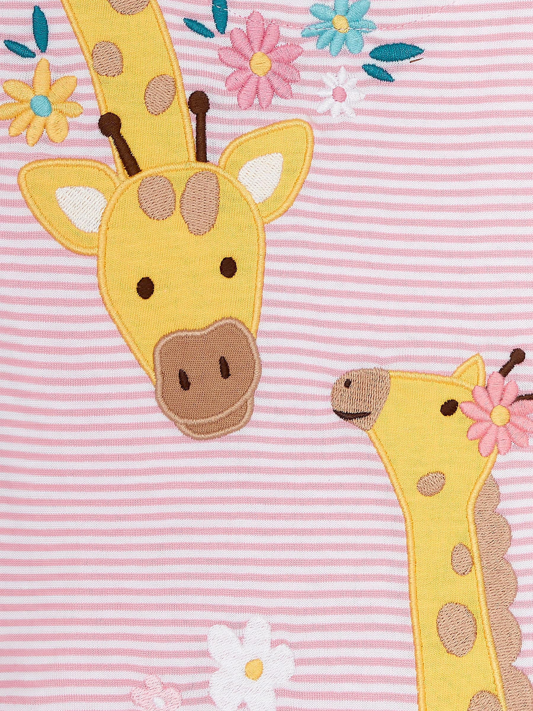 Rose Pink Giraffe Appliqué T-Shirt - Image 3 of 3