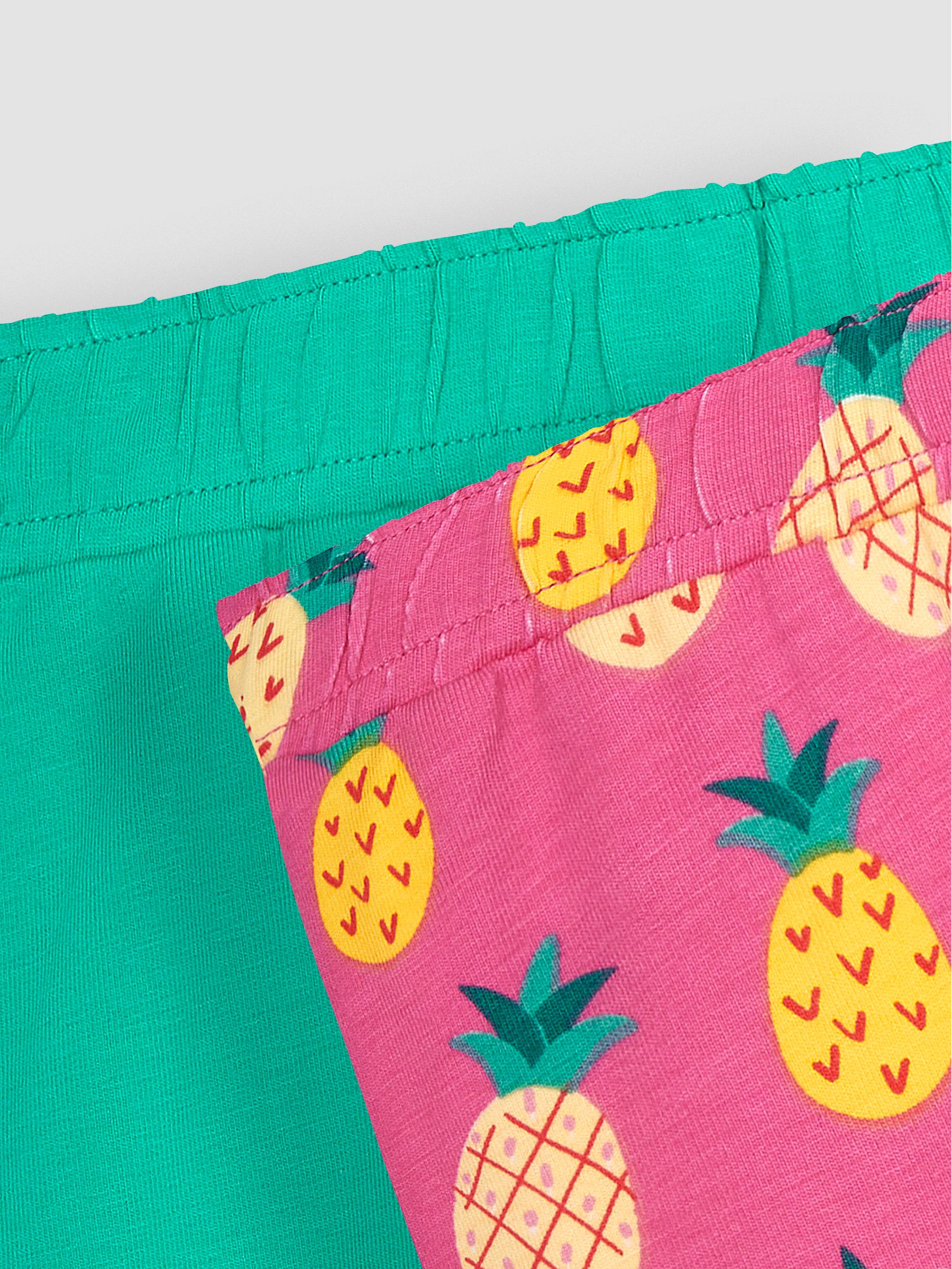Fuchsia Pink Pineapple & Green 2-Pack Shorts - Image 4 of 4