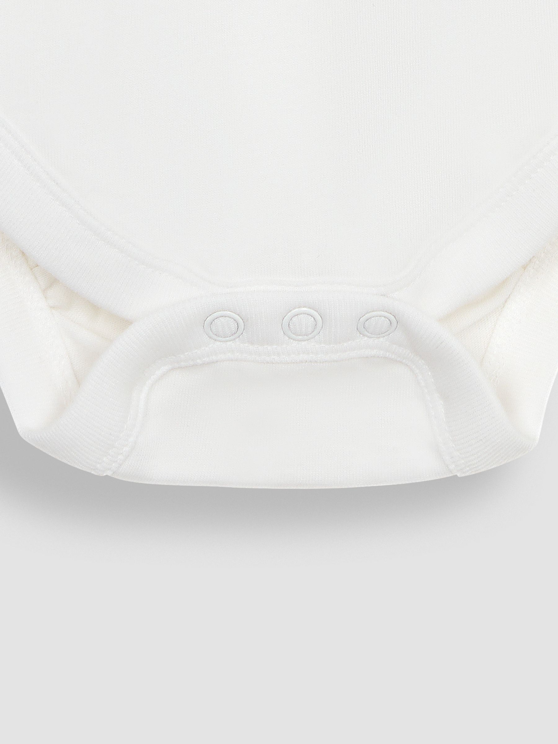 White Broderie Scallop Collar Bodysuit - Image 3 of 3