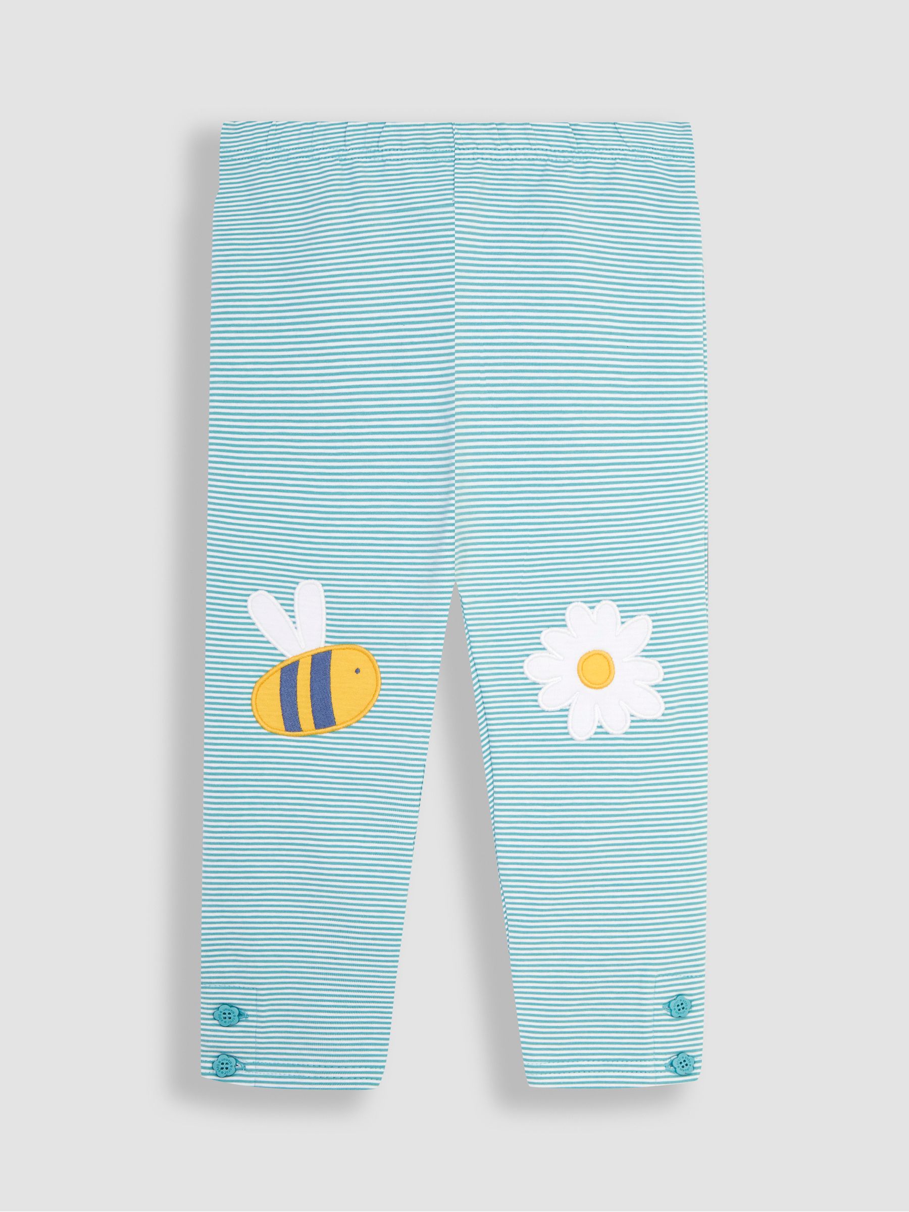 Duck Egg Blue Bee & Yellow 2-Pack Leggings - Image 2 of 2