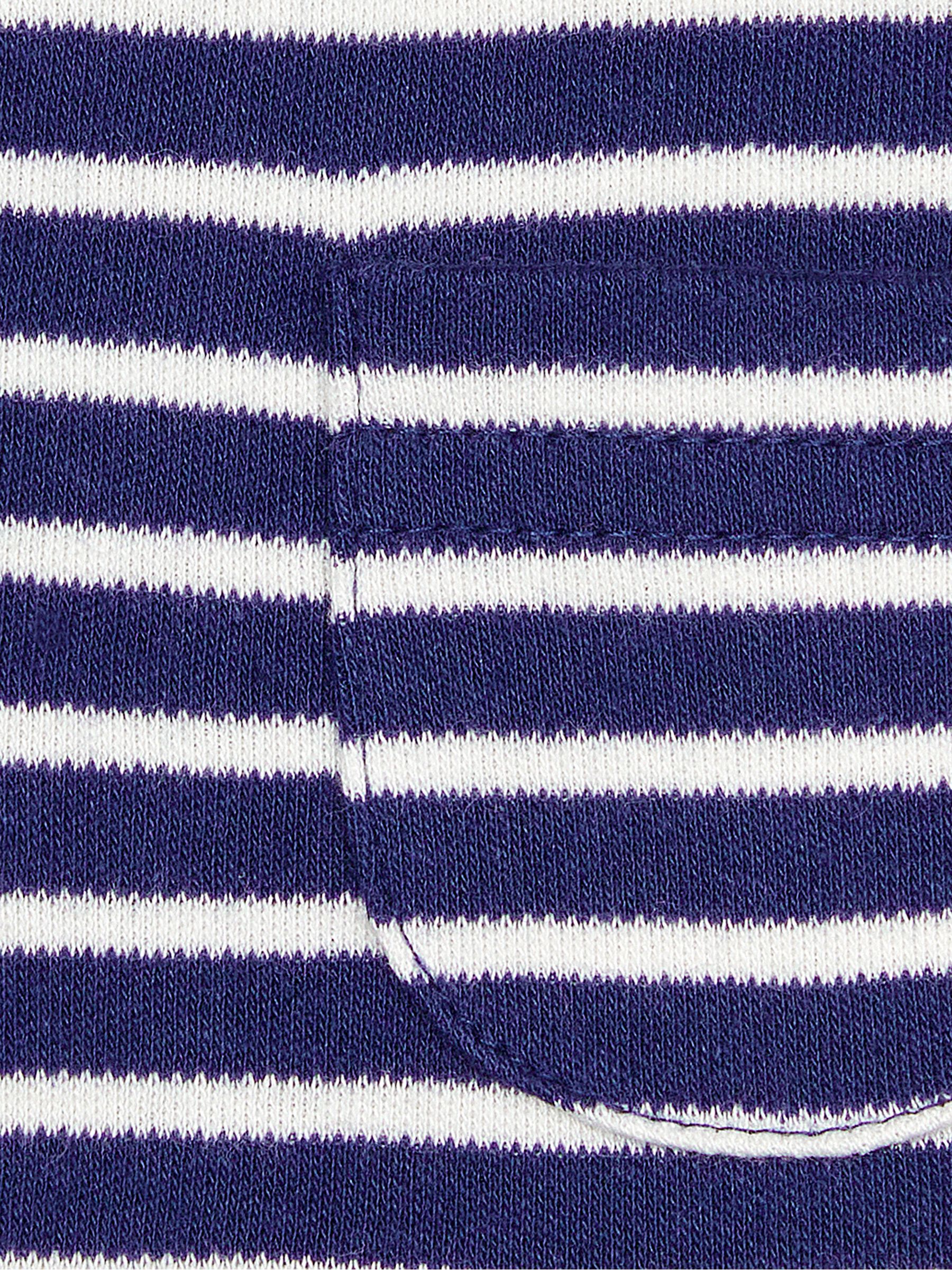 Navy White Stripe Classic Stripe Jersey Dress - Image 4 of 4