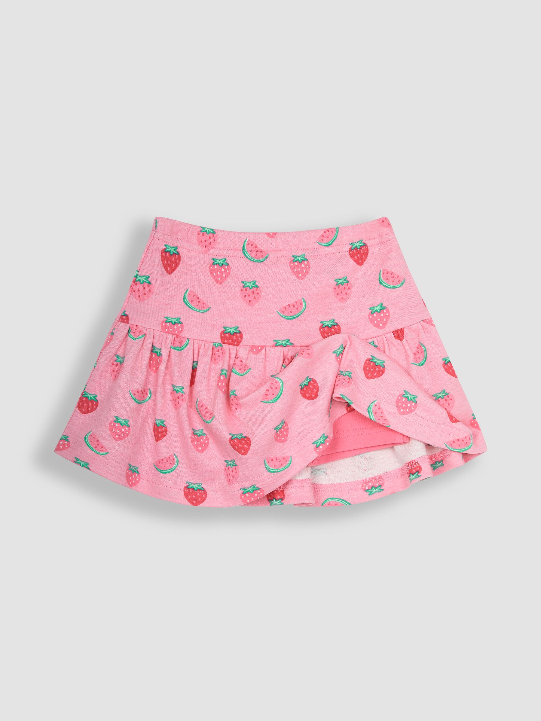 Pink Strawberry Print Skort - Image 3 of 4