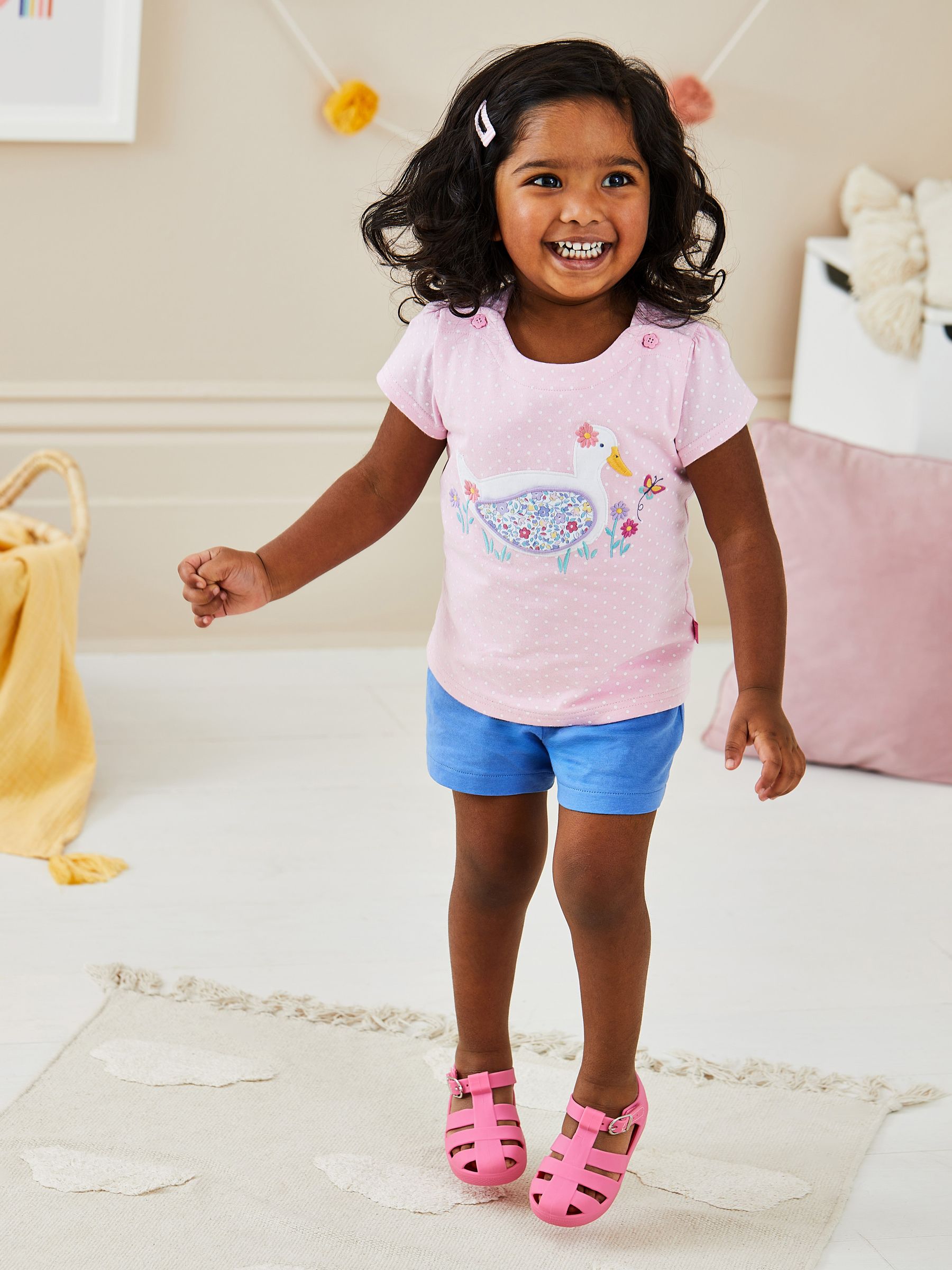 Pink Duck Appliqué T-Shirt - Image 1 of 5