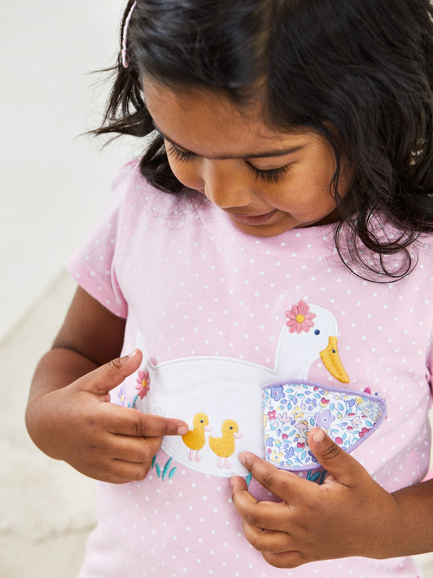 Pink Duck Appliqué T-Shirt - Image 2 of 5