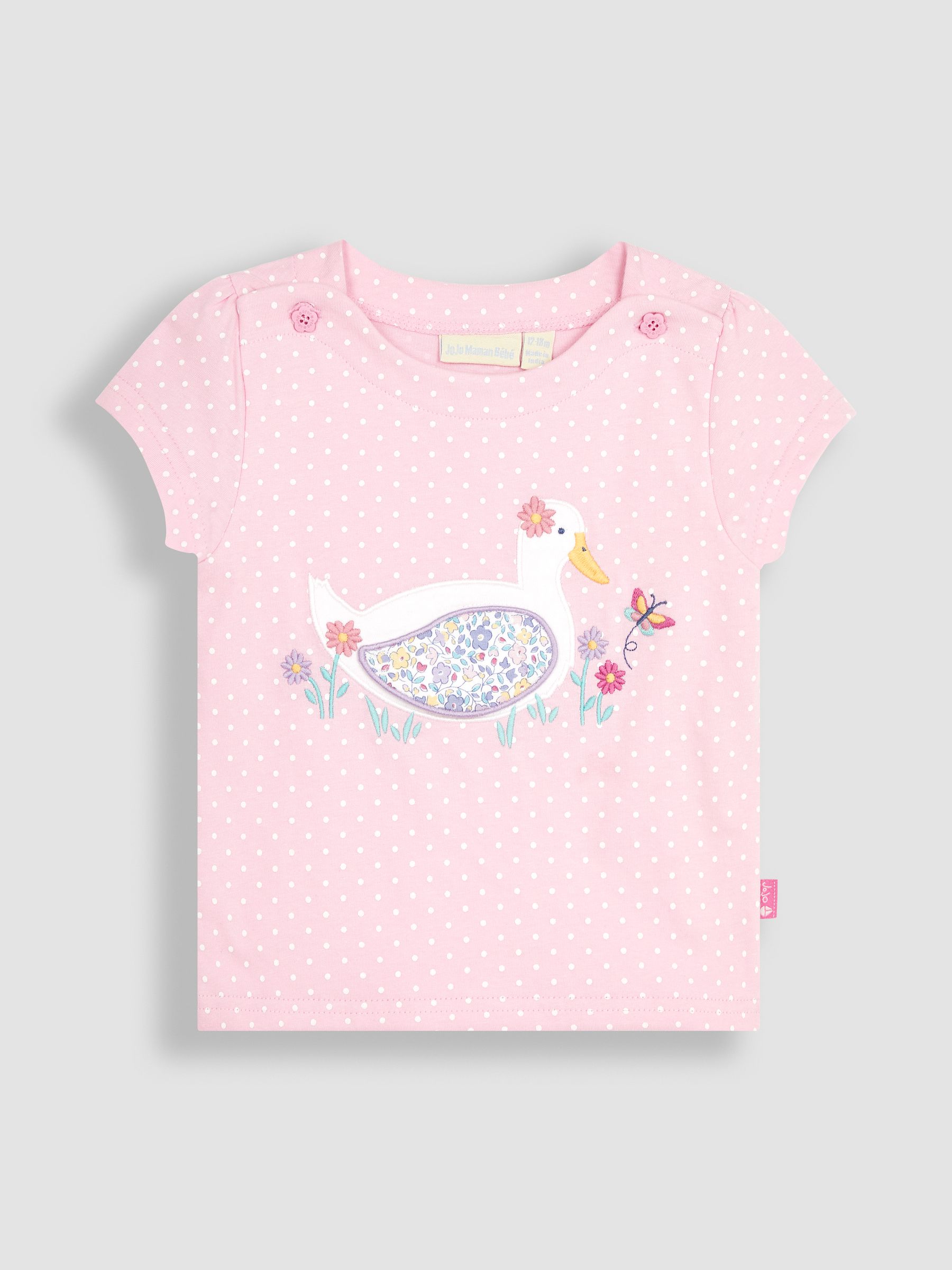 Pink Duck Appliqué T-Shirt - Image 3 of 5