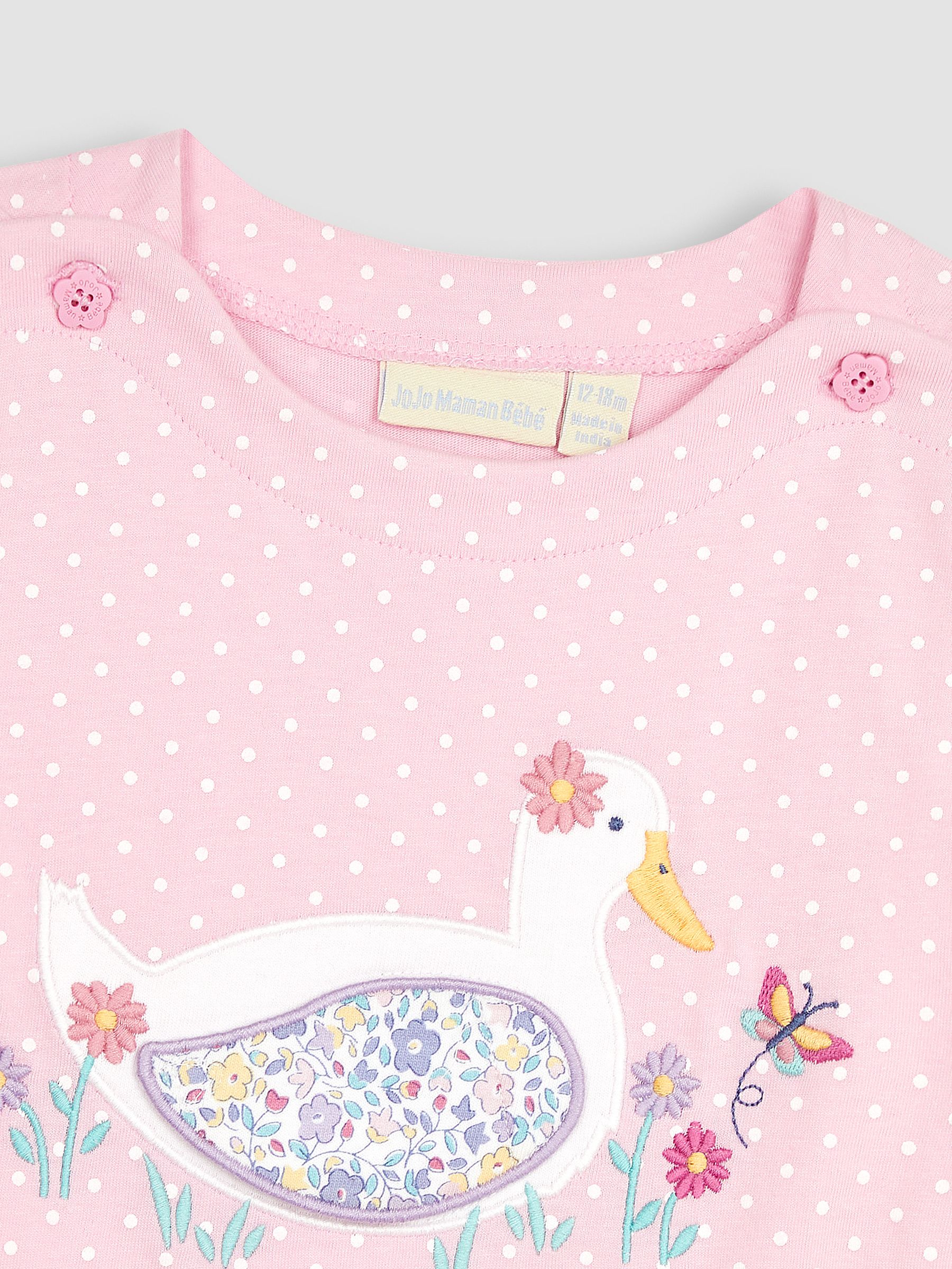 Pink Duck Appliqué T-Shirt - Image 4 of 5