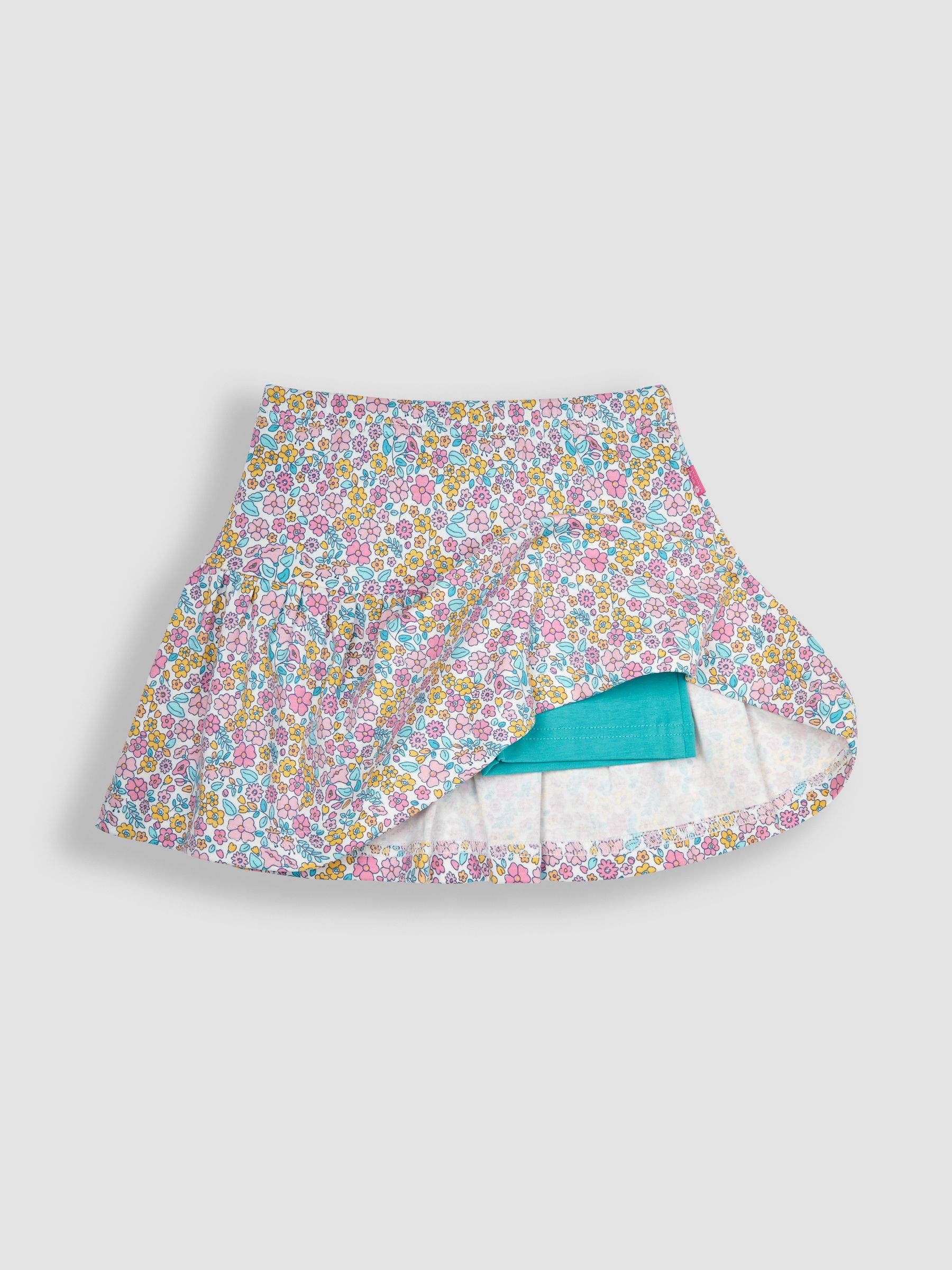 Pink Jungle Floral Print Skort - Image 2 of 3