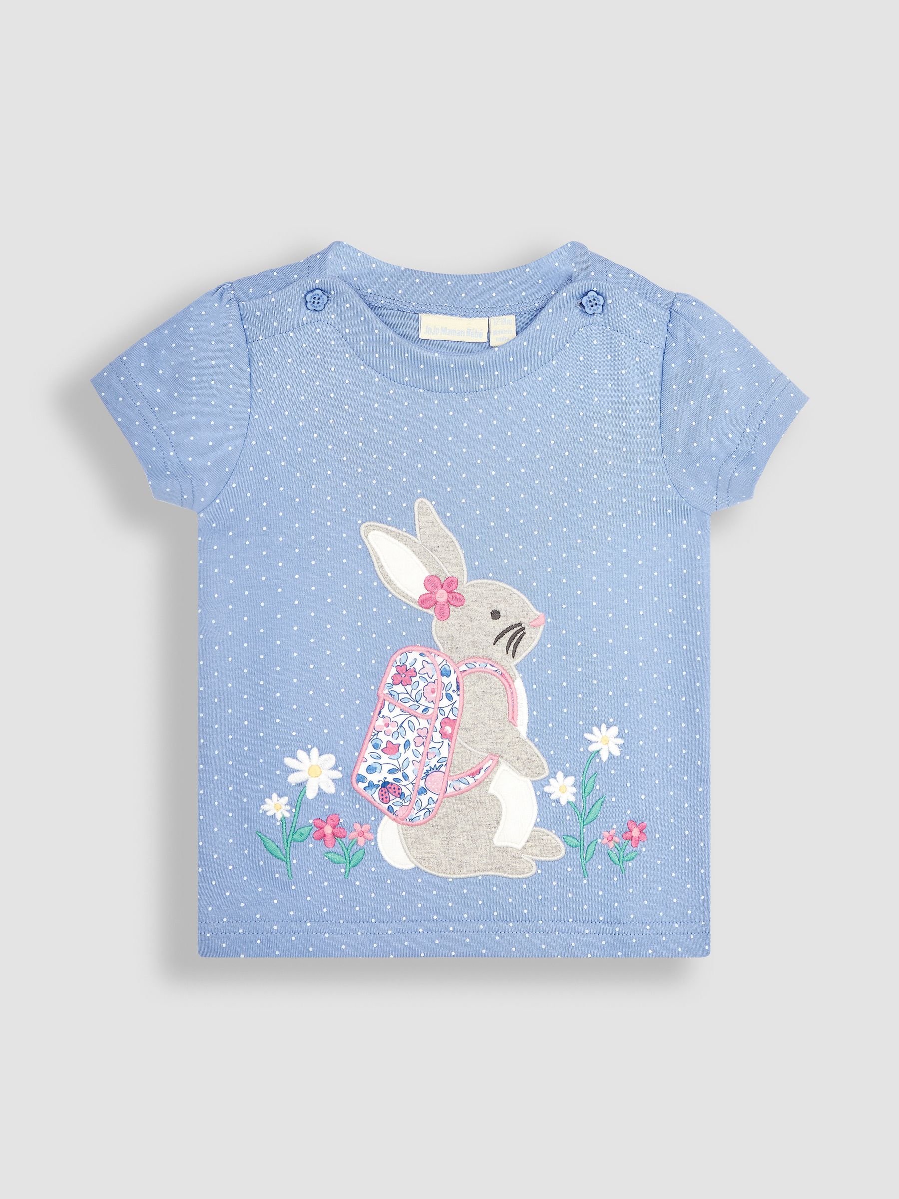 Blue Bunny Appliqué T-Shirt - Image 1 of 3