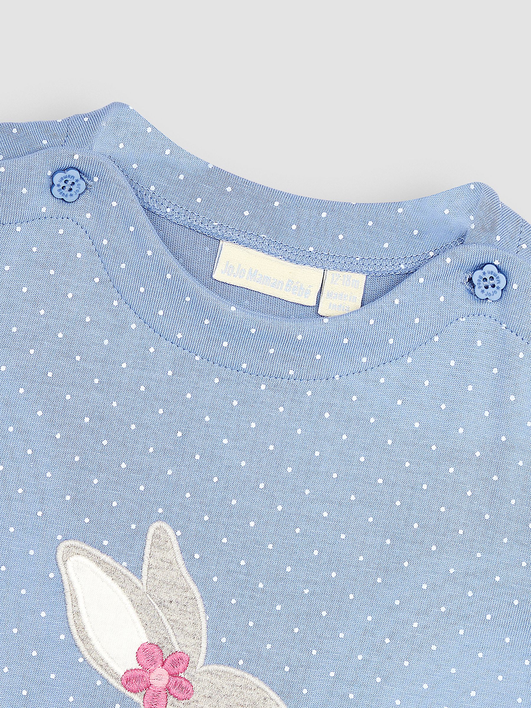 Blue Bunny Appliqué T-Shirt - Image 2 of 3