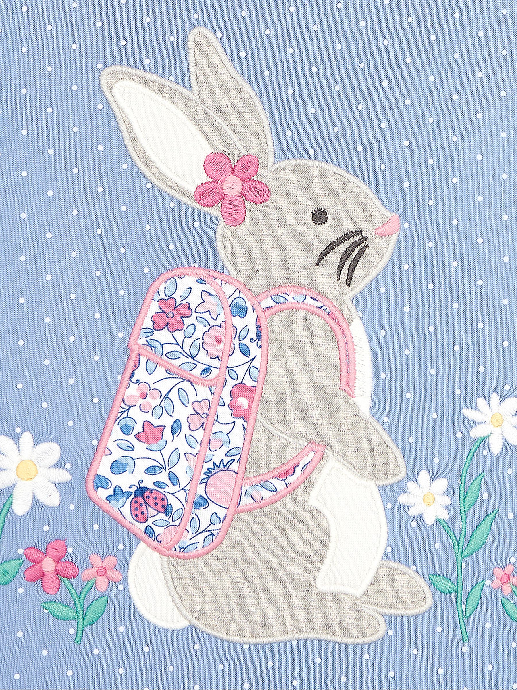 Blue Bunny Appliqué T-Shirt - Image 3 of 3