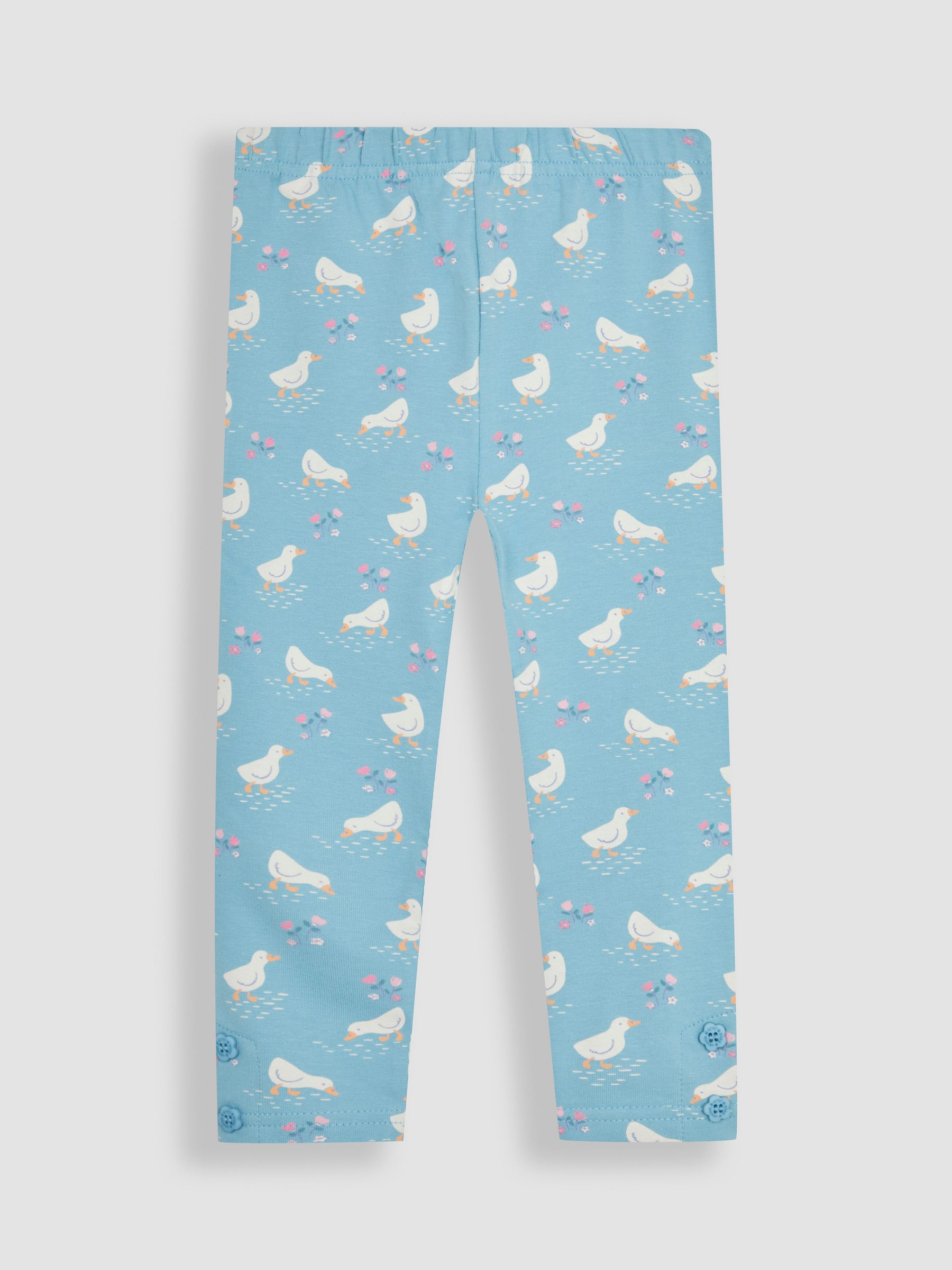 Blue Duck Floral & Pink 2-Pack Leggings - Image 2 of 5