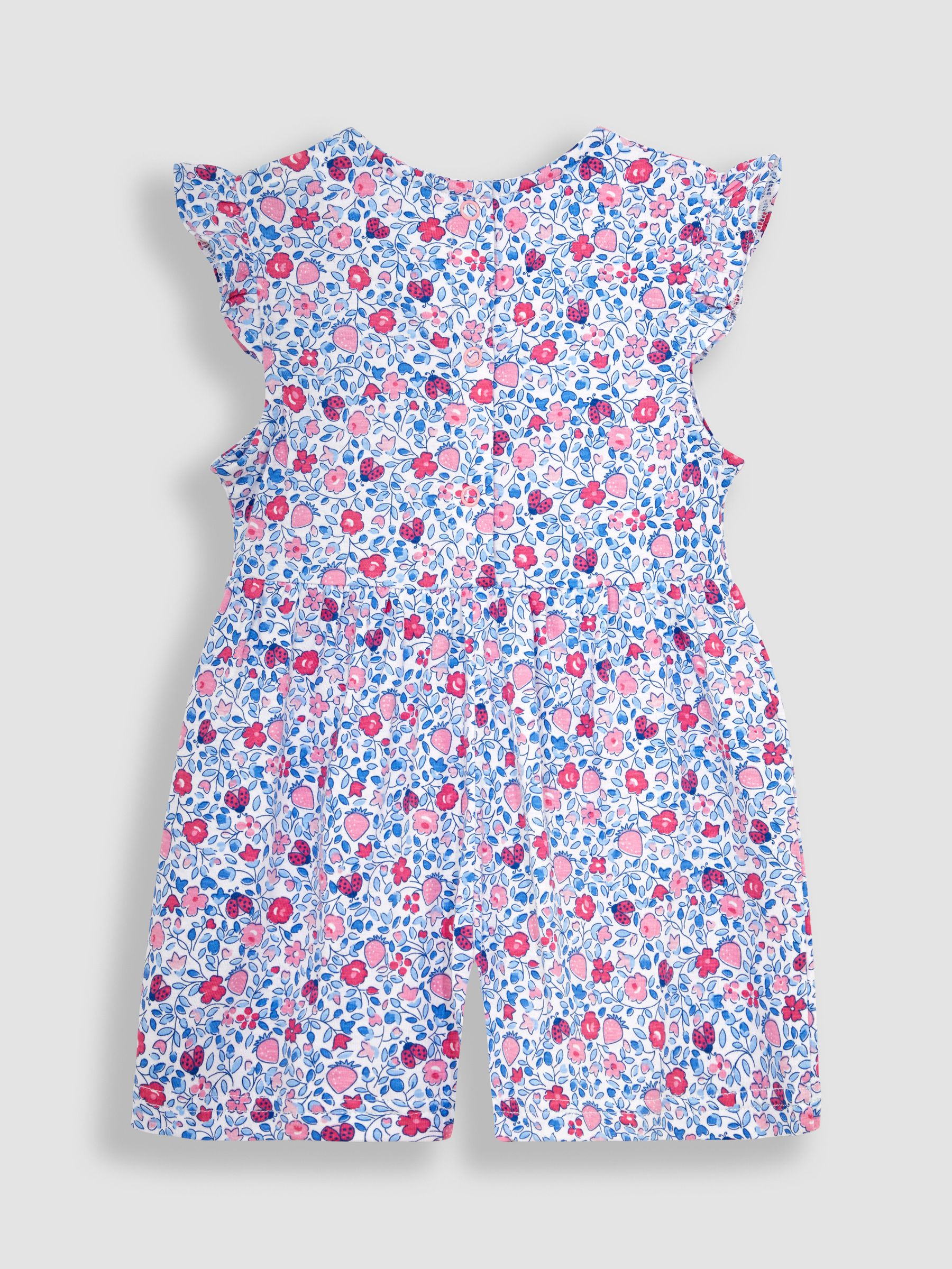 Pink Ladybird Ditsy Floral Playsuit - Image 2 of 3